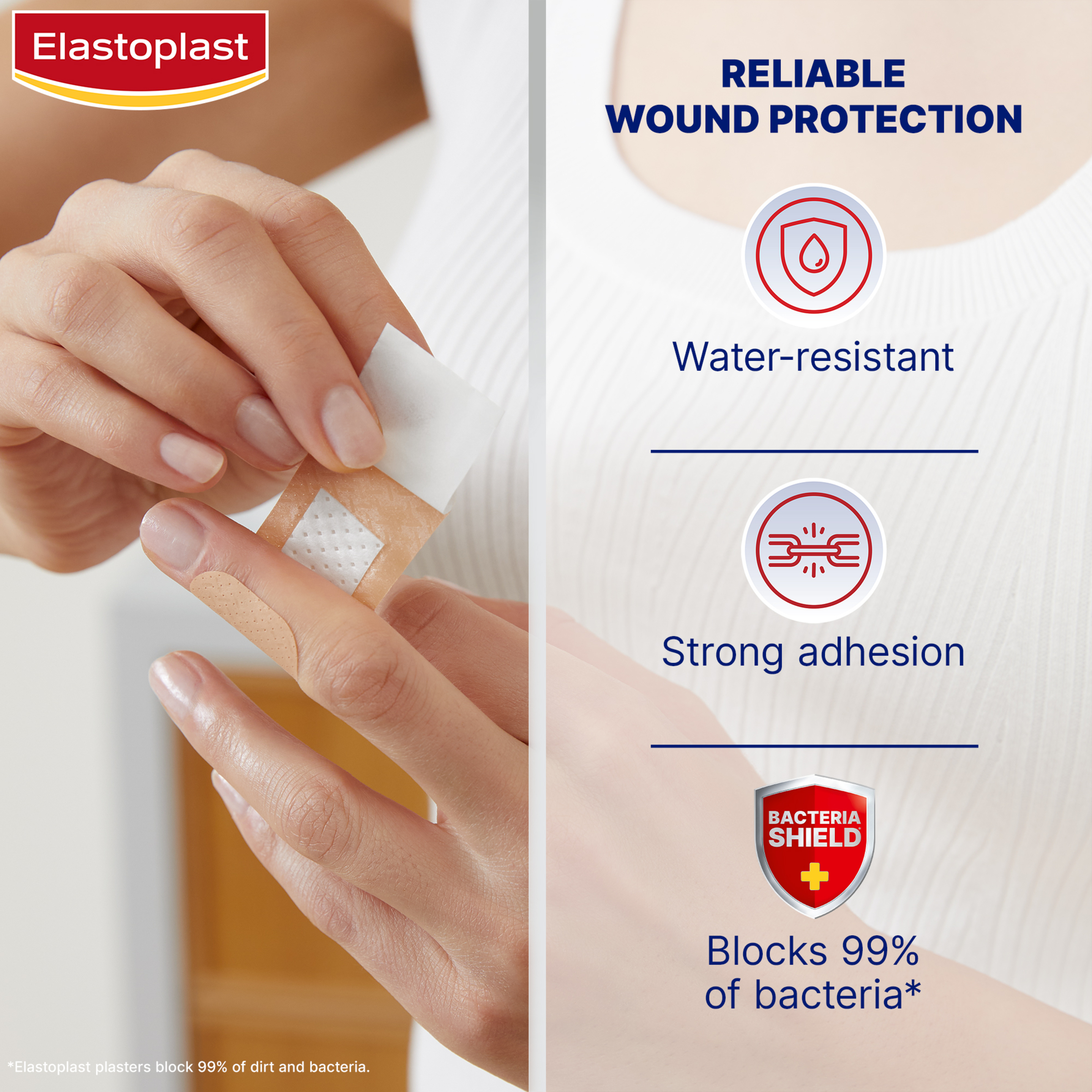 Elastoplast Plastic Strips Extra Wide 20 pack - Image 6