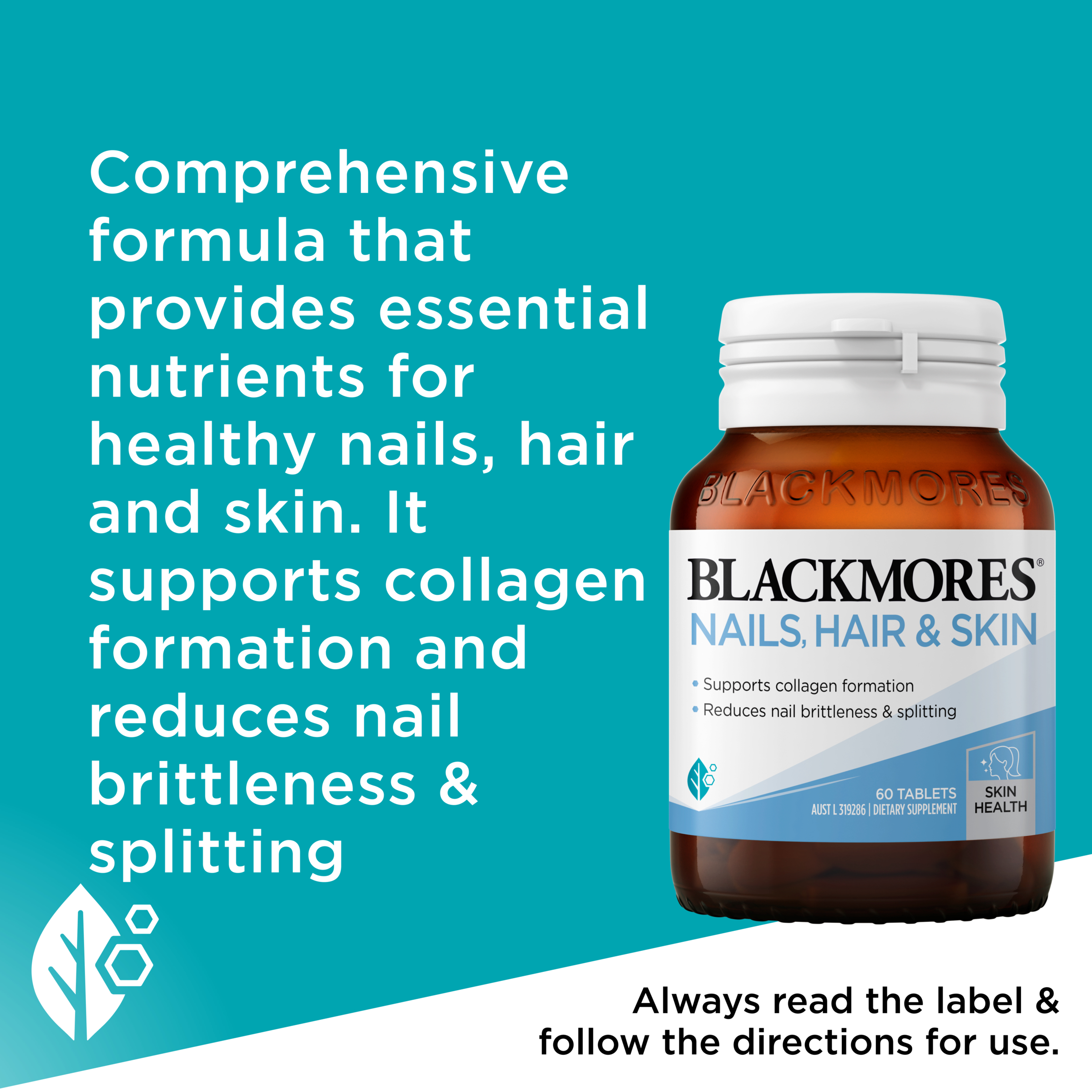 Blackmores Nails, Hair & Skin 60 tablets - Image 7