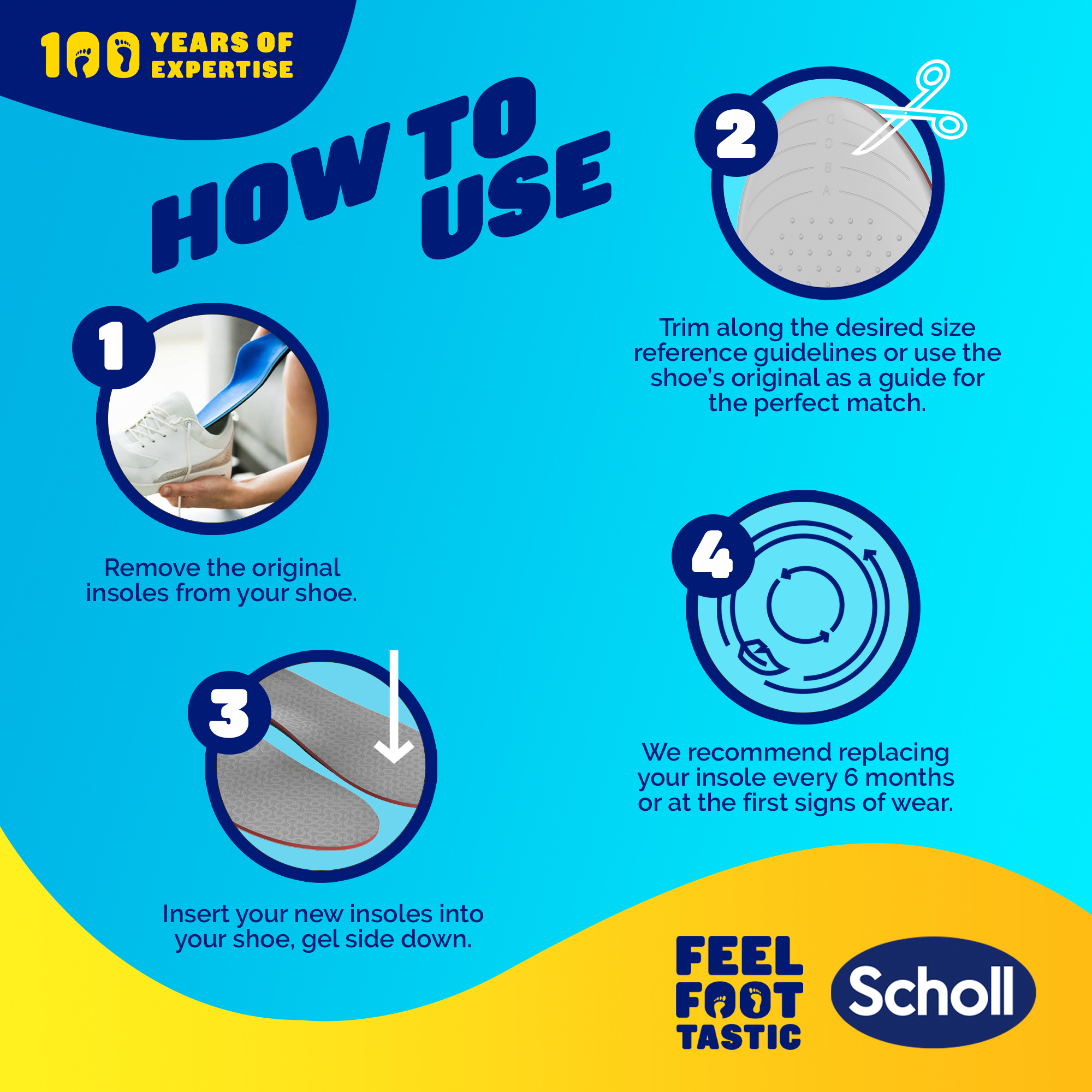 Scholl Liquiflex Extra Support Insole Small 1 pair - Image 5