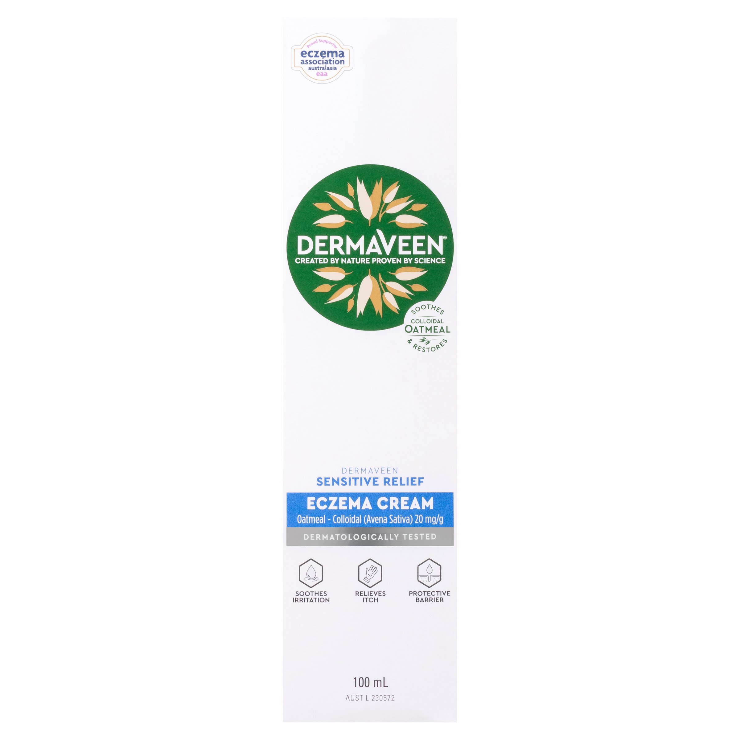 DermaVeen Sensitive Relief Eczema Cream 100ml - Image 5