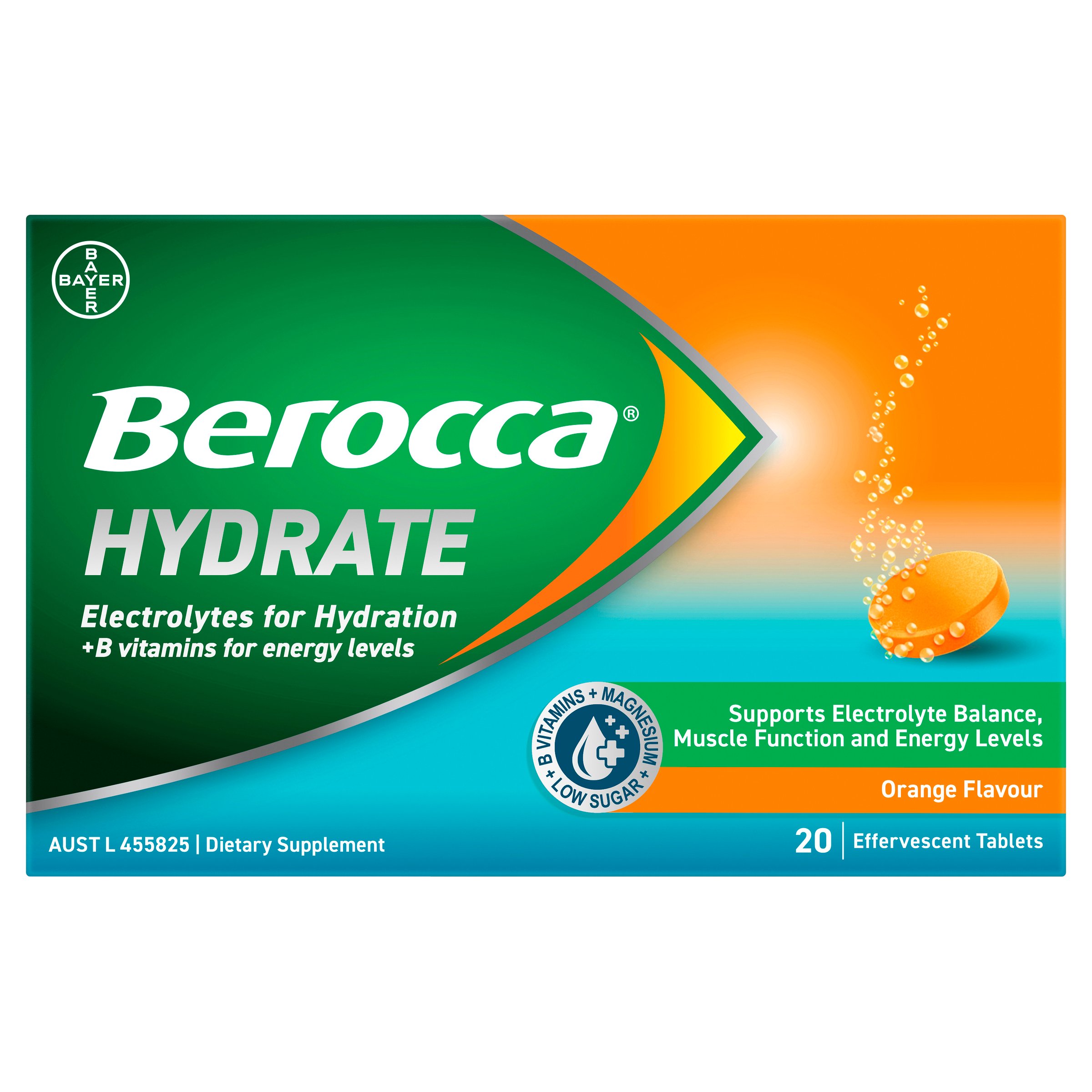 Berocca Hydrate Orange 20 tablet - Image 1