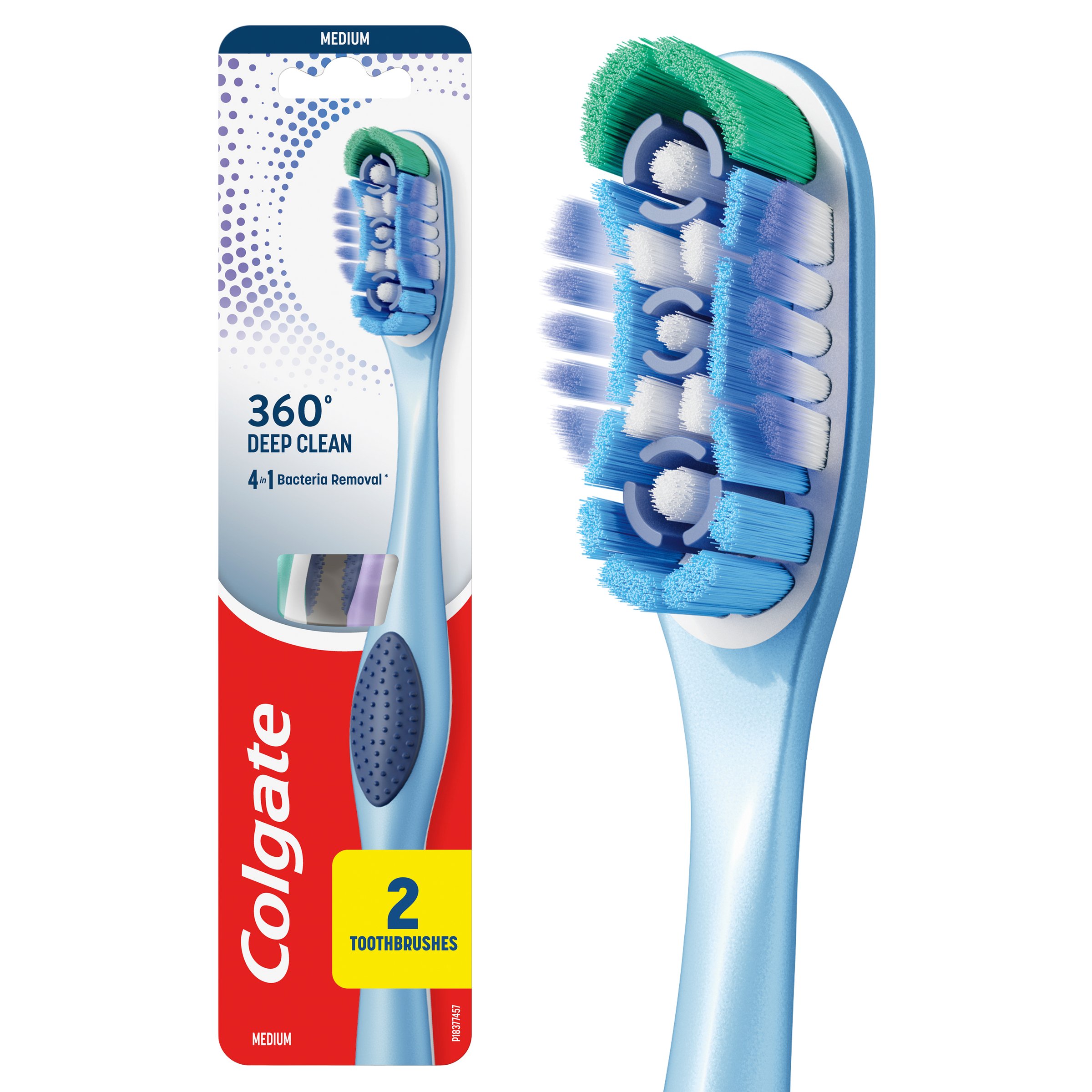 Colgate 360 Degree Toothbrush Medium 2 pack - Image 5