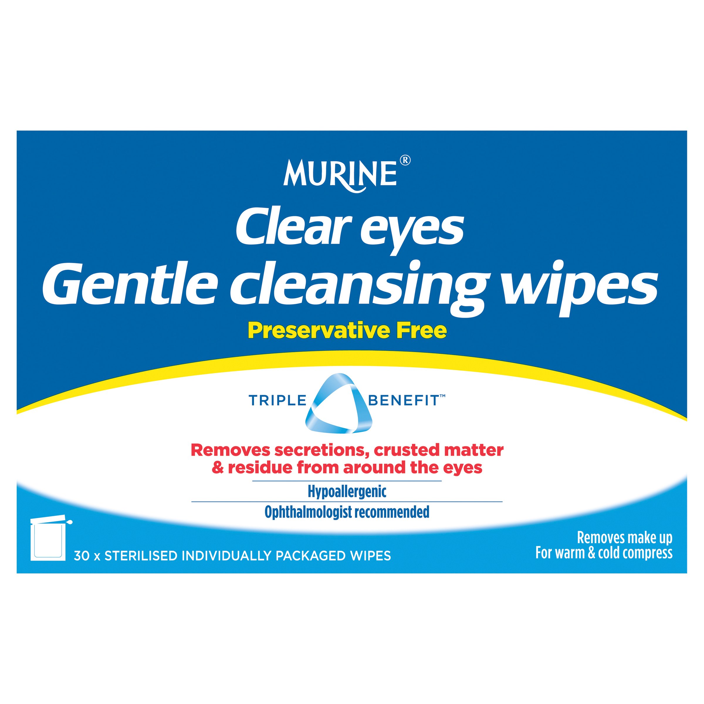 Murine Clear Eyes Wipes 30 sachets - Image 6