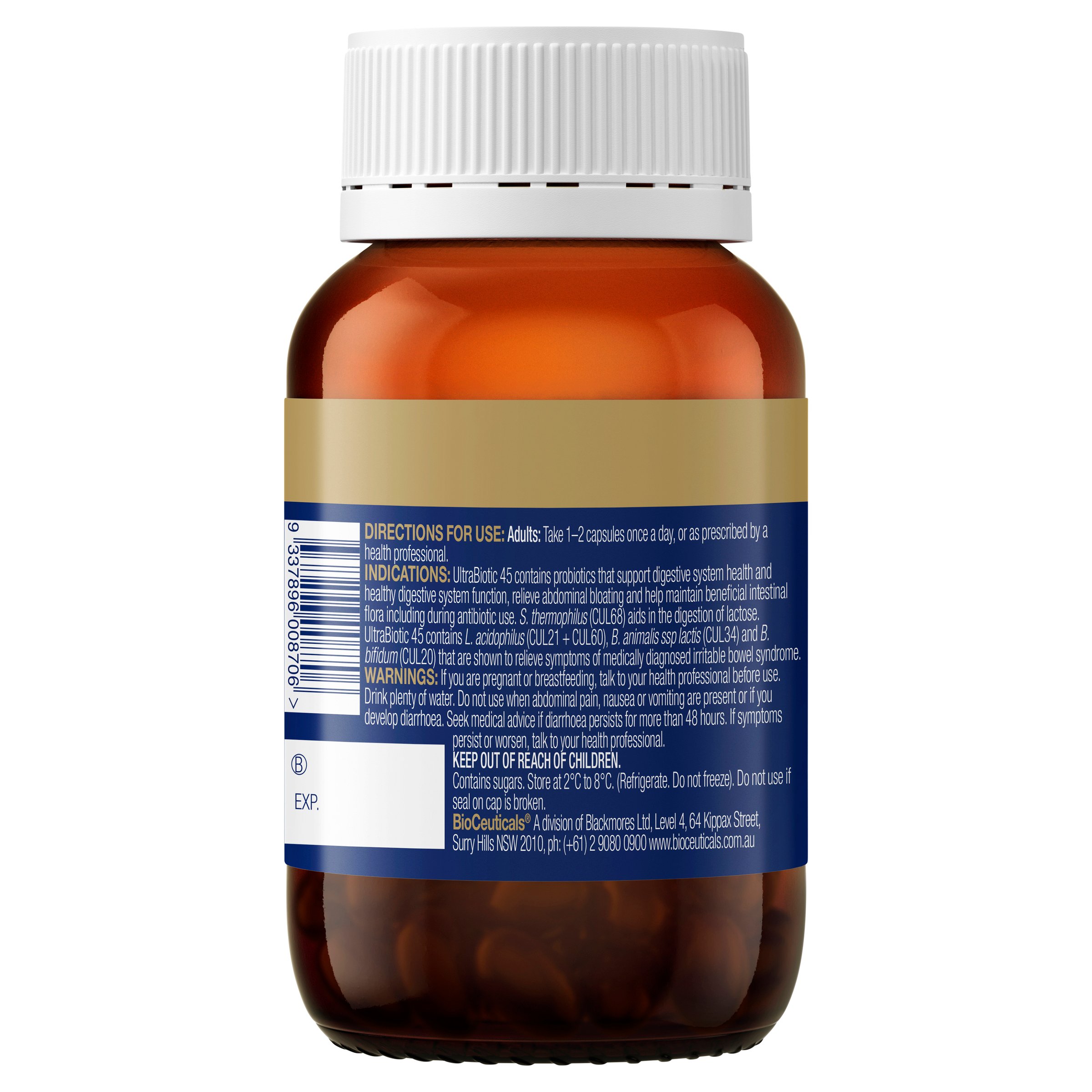 BioCeuticals UltraBiotic 45 - 60 capsules - Image 3