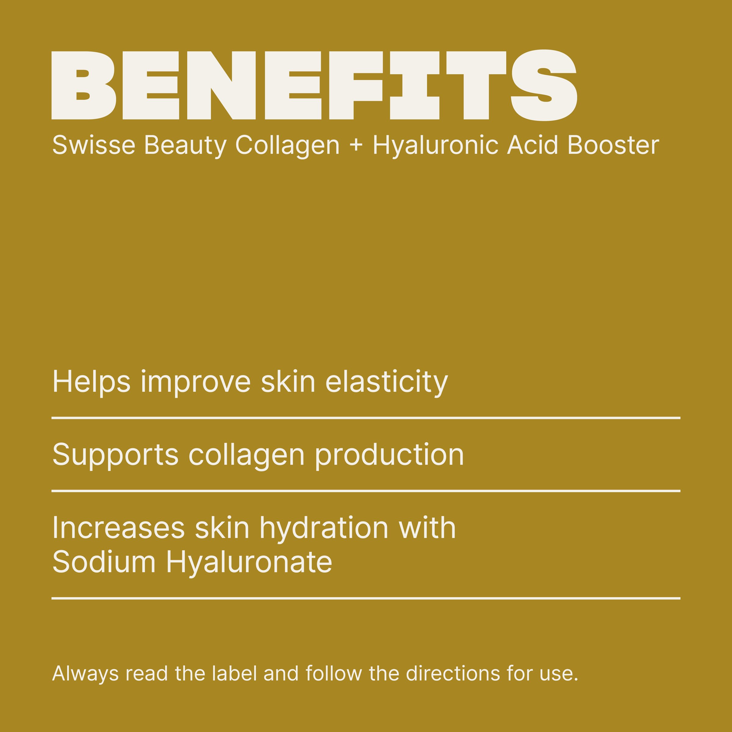 Swisse Beauty Collagen + Hyaluronic Acid Booster 80 tablets - Image 4