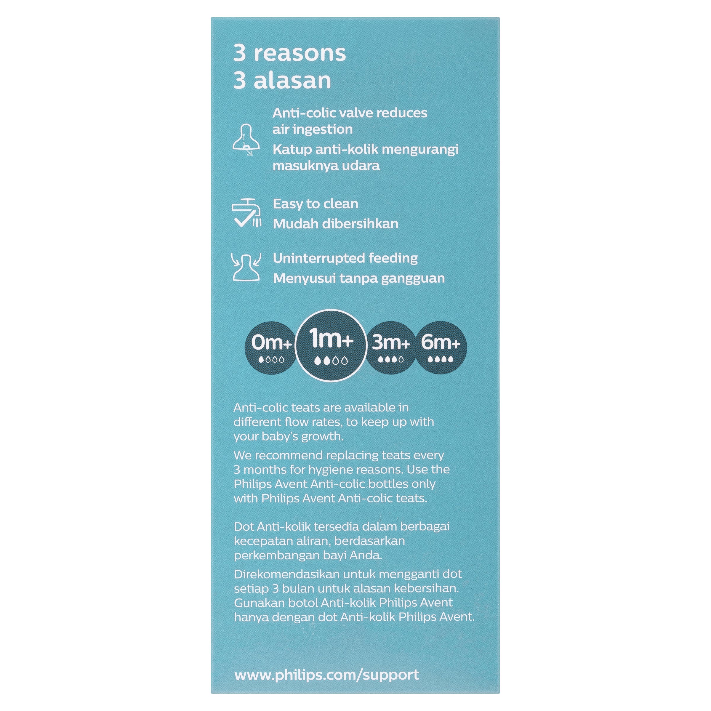 Avent Anti-Colic Feeding Bottle 260ml - 2 pack - Image 4