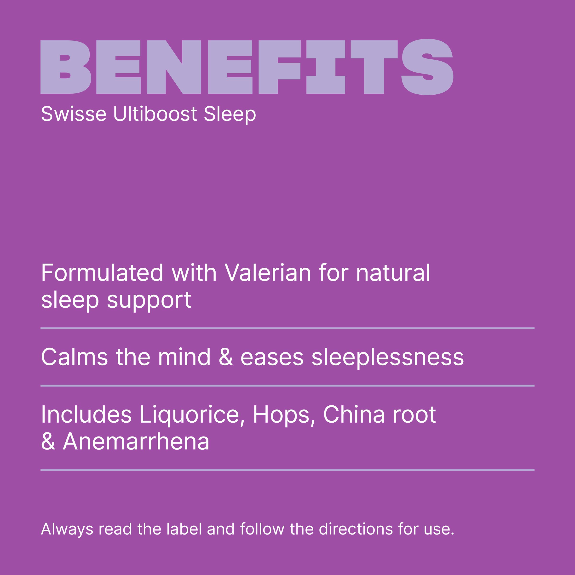 Swisse Ultiboost Sleep 60 tablets - Image 4