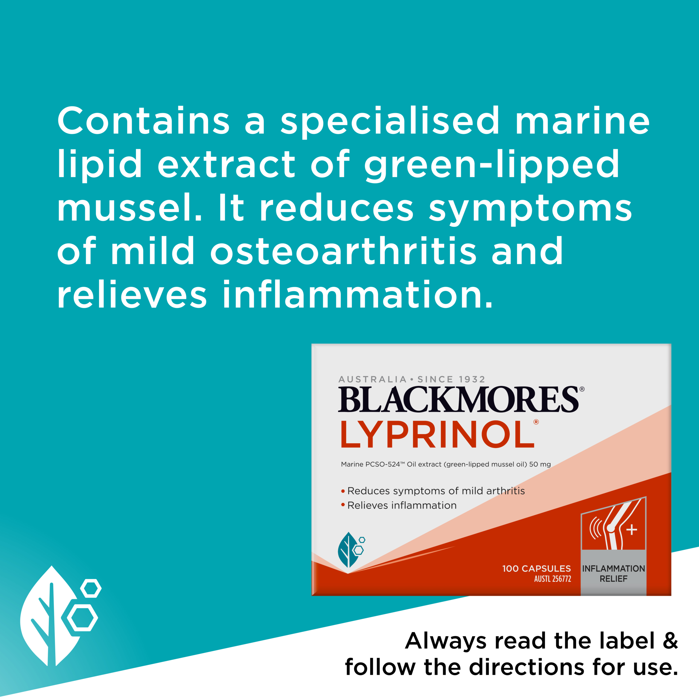 Blackmores Lyprinol 100 capsules - Image 7