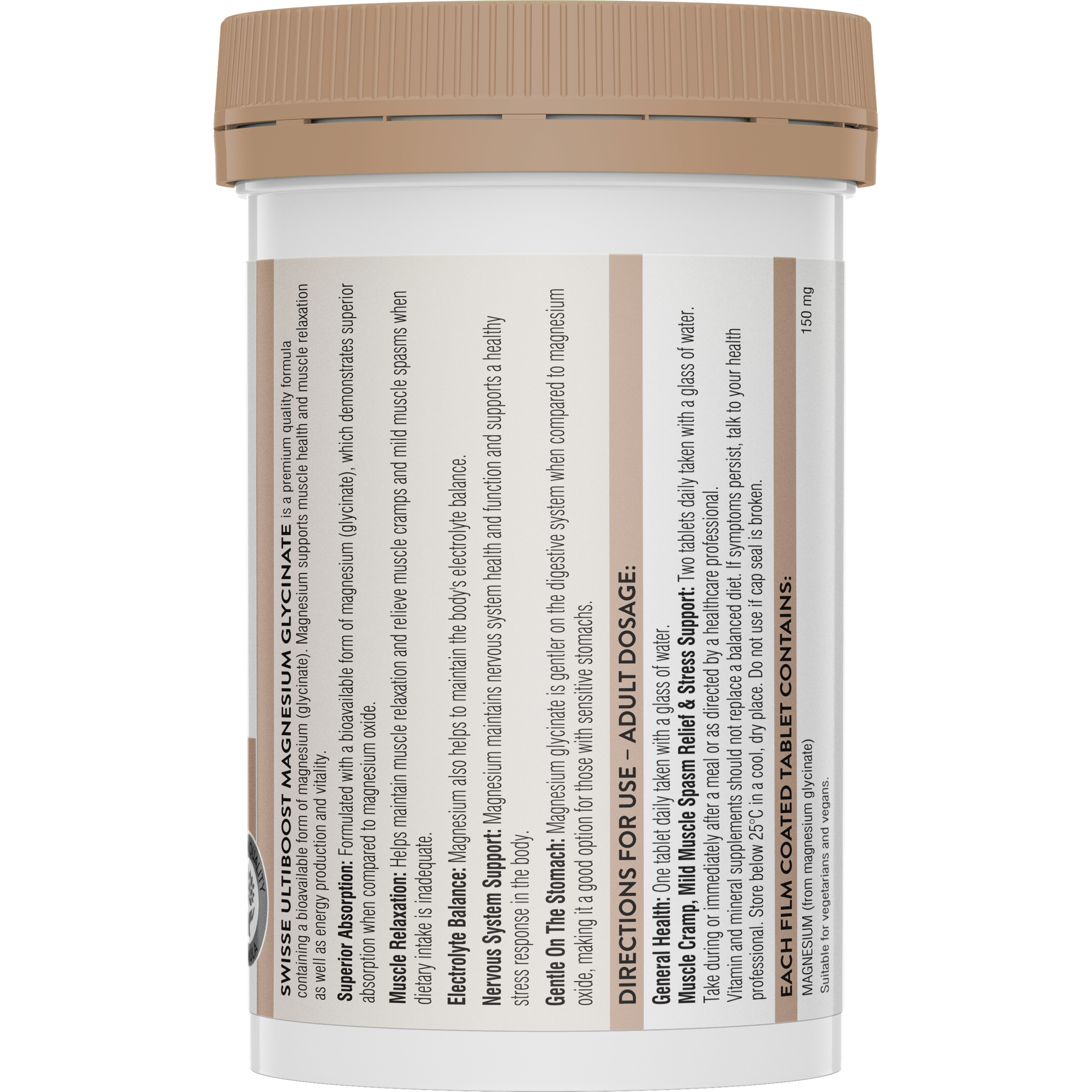 Swisse Ultiboost Magnesium Glycinate 60 tablets - Image 2