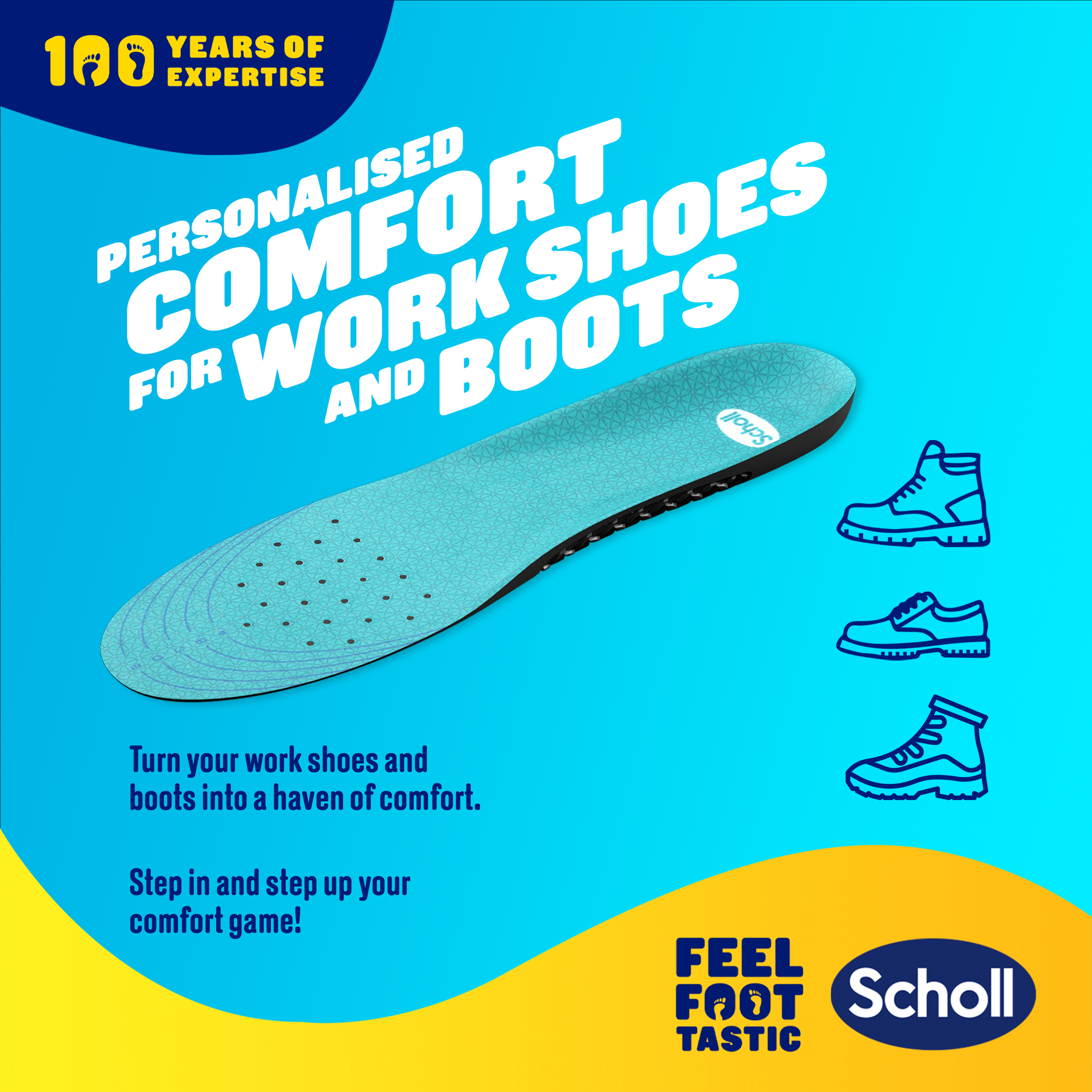 Dr.Scholl's Gel Activ Insole Work & Boot Small 1 each - Image 3