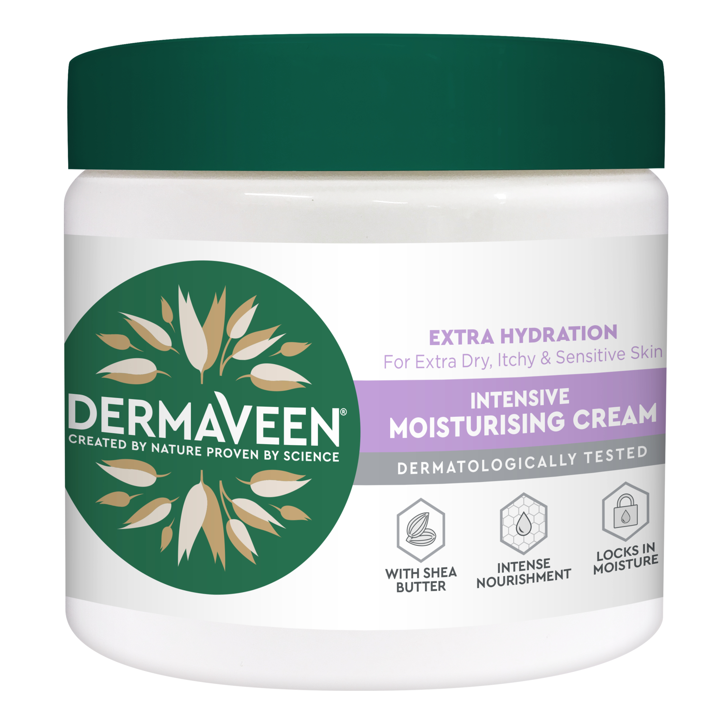 DermaVeen Extra Hydration Intensive Moisturising Cream 450g - Image 1