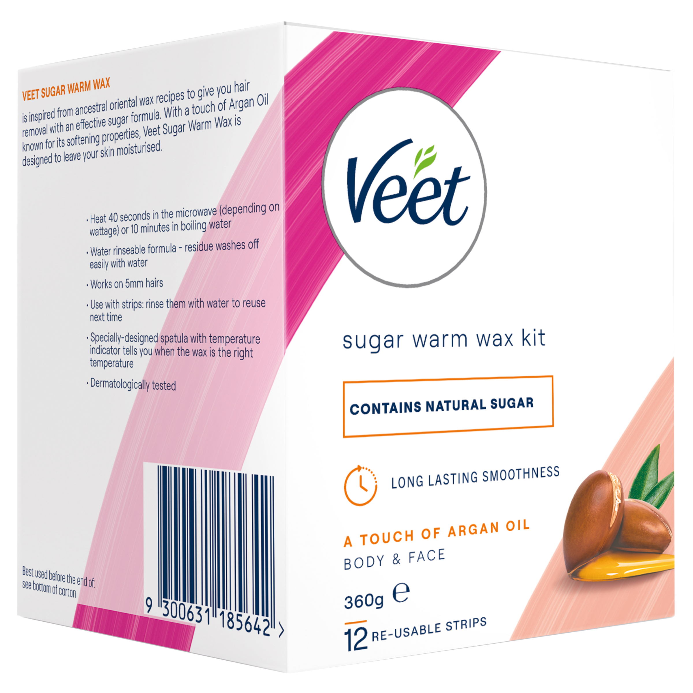 Veet Warm Wax Argan Oil 360g - Image 4