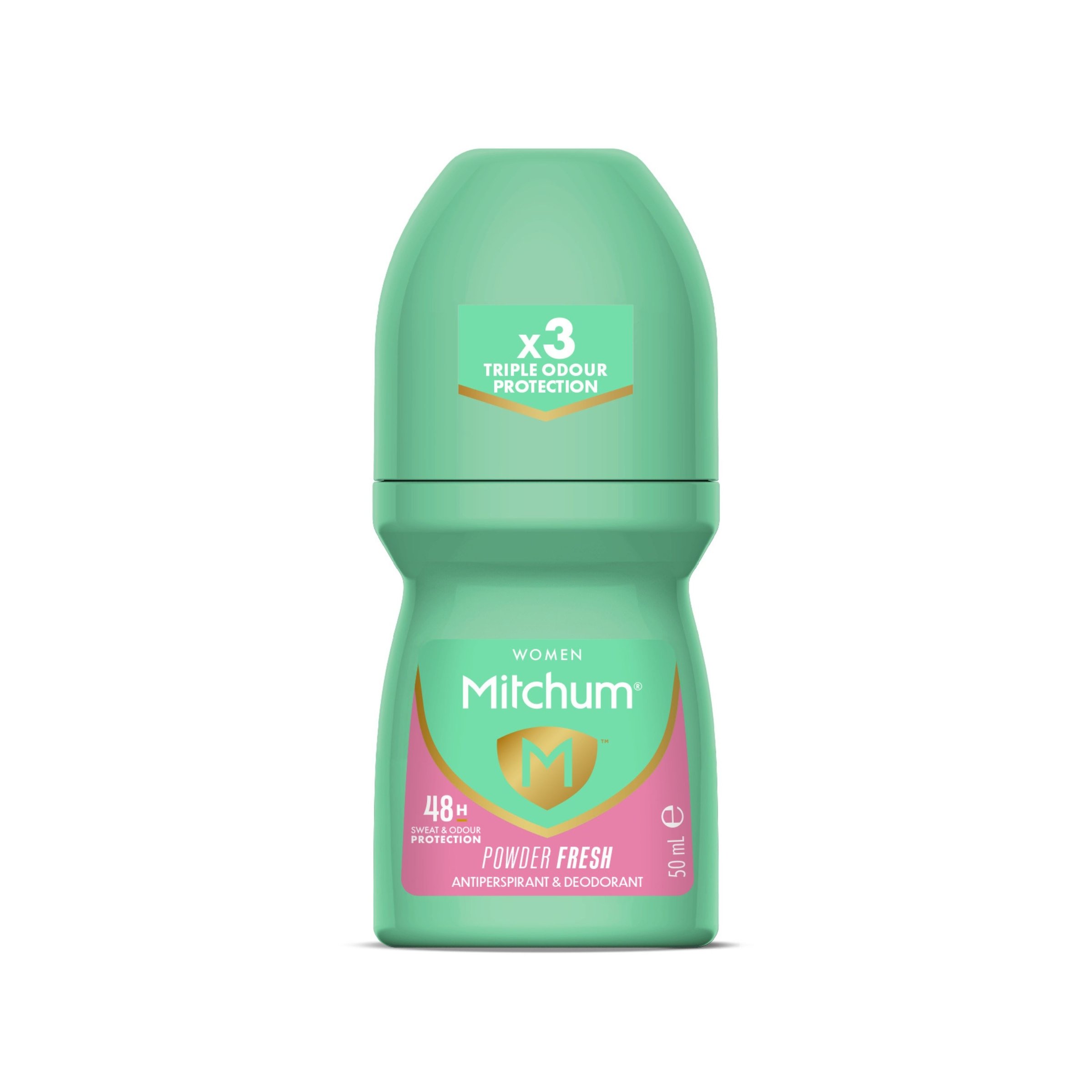 Mitchum Anti Perspirant Roll On Deodorant Powder Fresh 50ml - Image 1