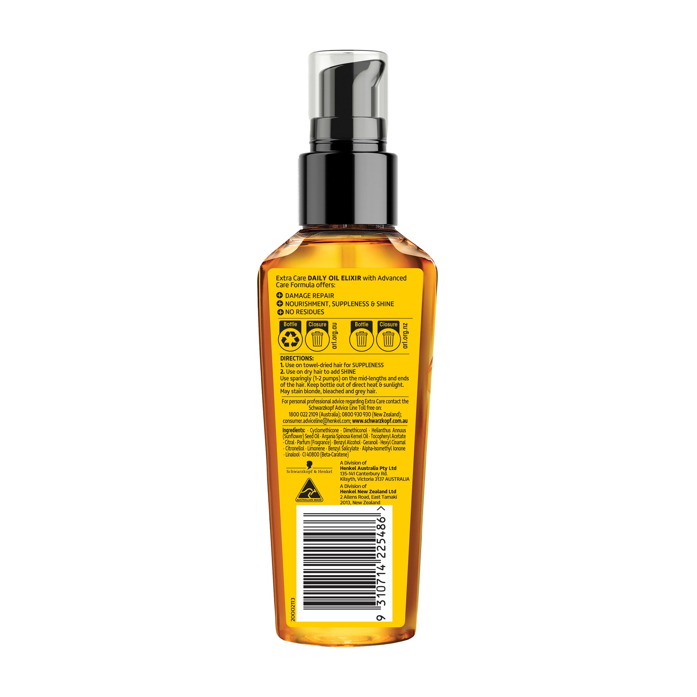 Schwarzkopf Extra Care Daily Oil Elixir 100ml - Image 2