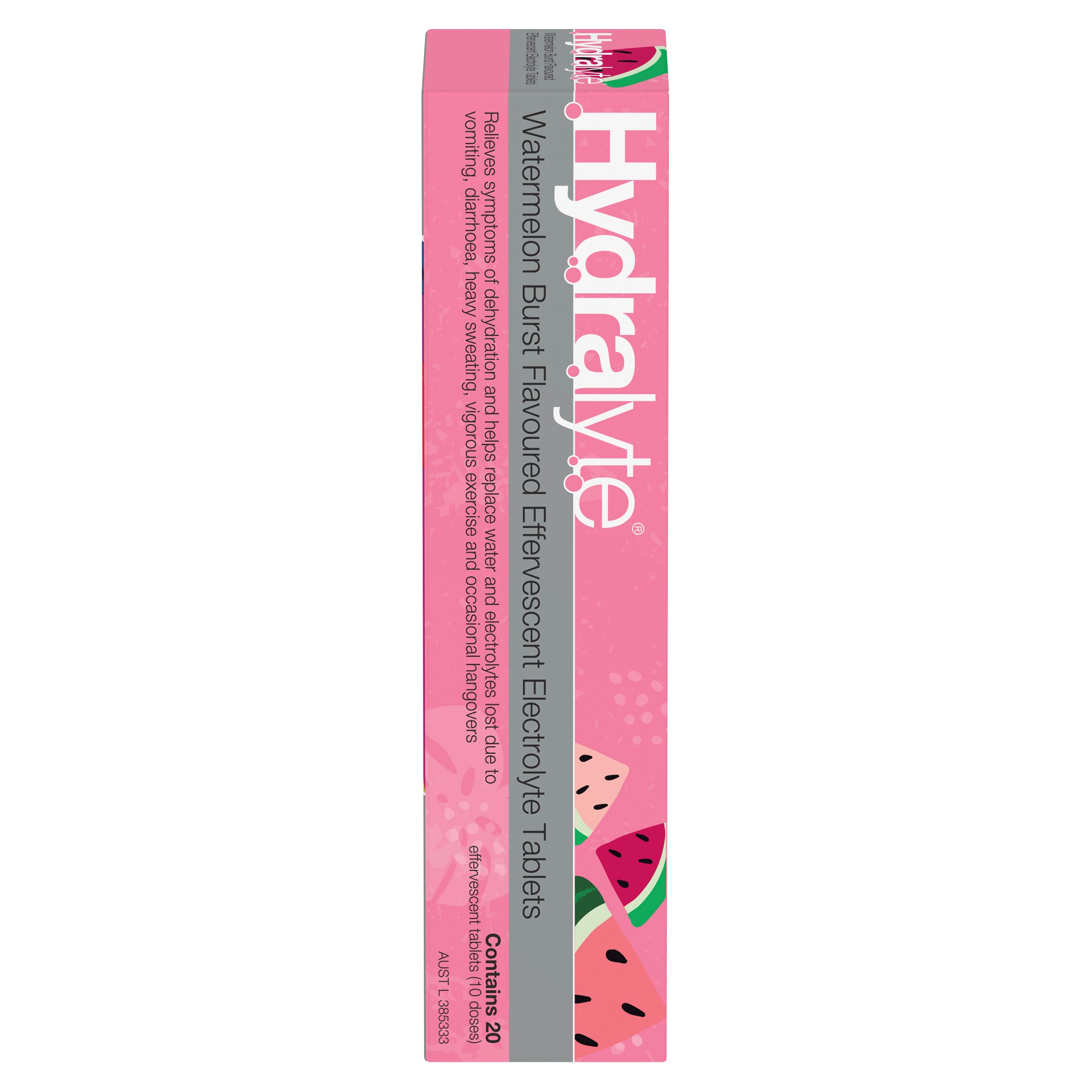 Hydralyte Effervescent Watermelon Burst 20 tablets - Image 1