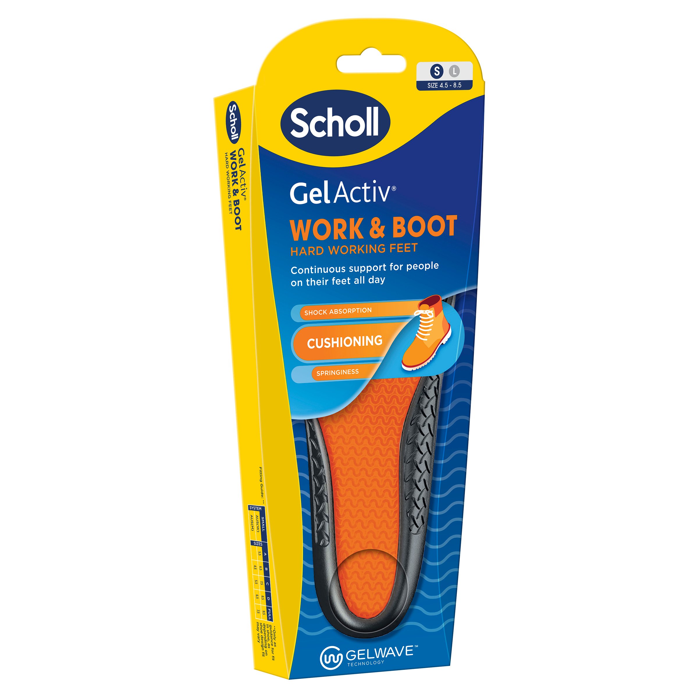 Dr.Scholl's Gel Activ Insole Work & Boot Small 1 each - Image 9