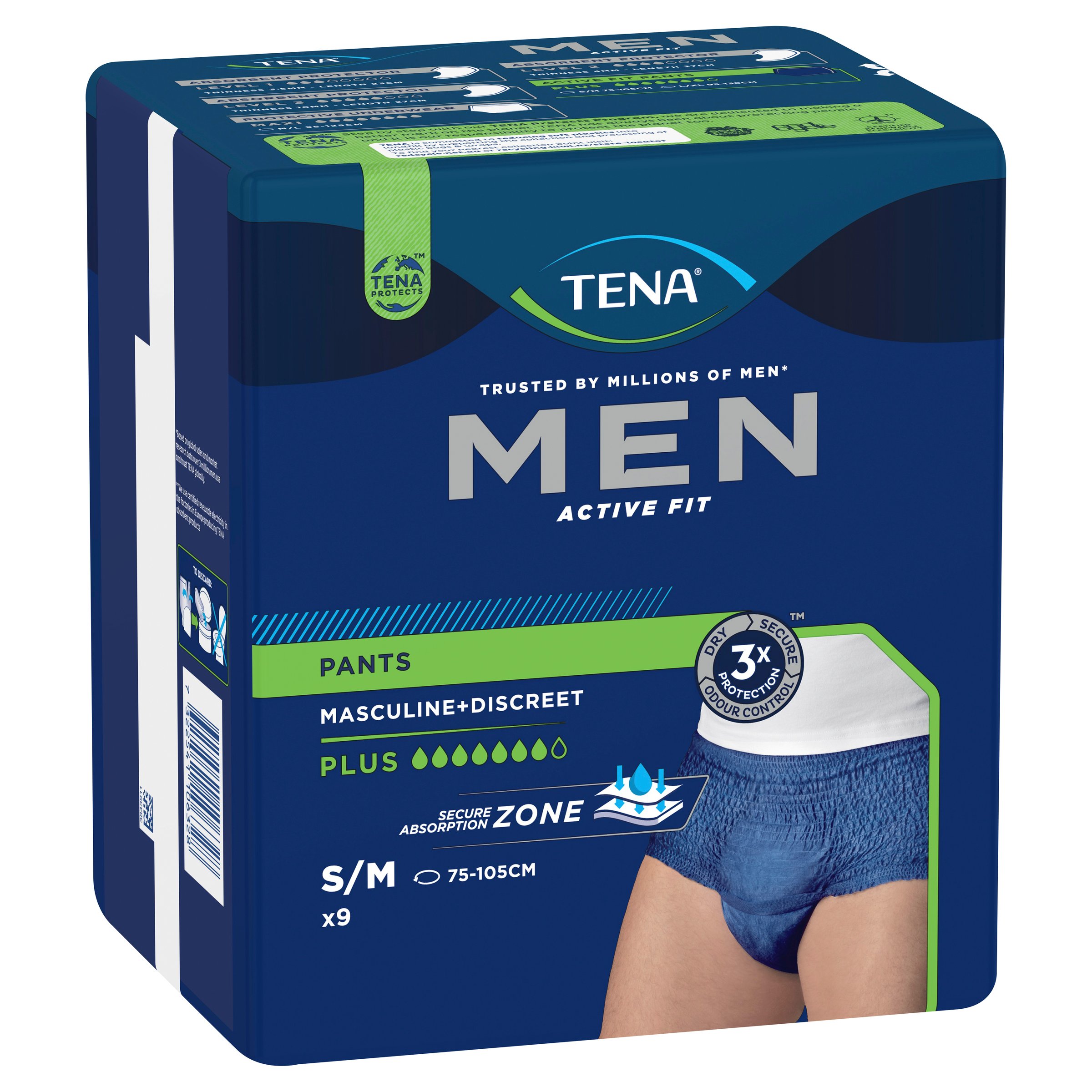Tena Pant Men Active Fit Plus Medium 9 pack - Image 12