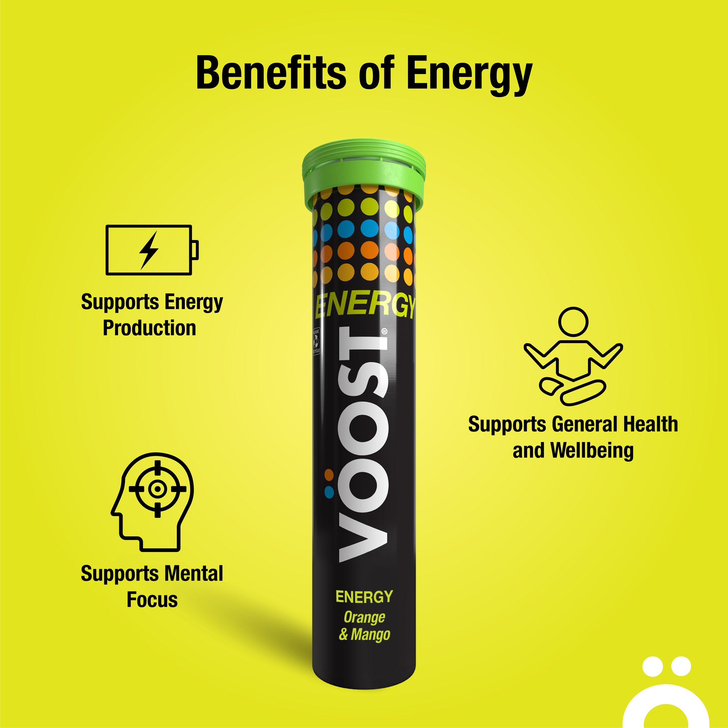 Voost Energy Orange & Mango Effervescent 20 tablets - Image 3