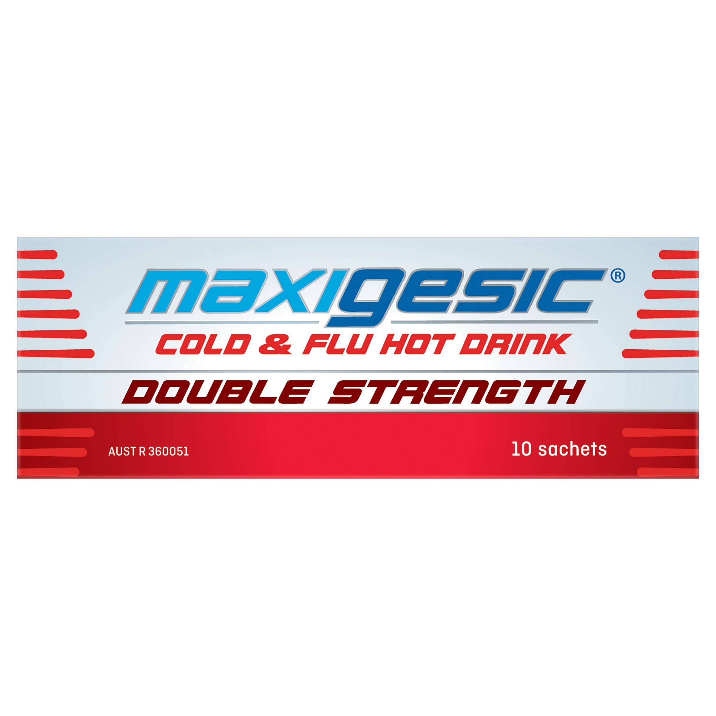 Maxigesic Cold & Flu Hot Drink Double Strength 1000mg/300mg - 10 sachets - Image 5