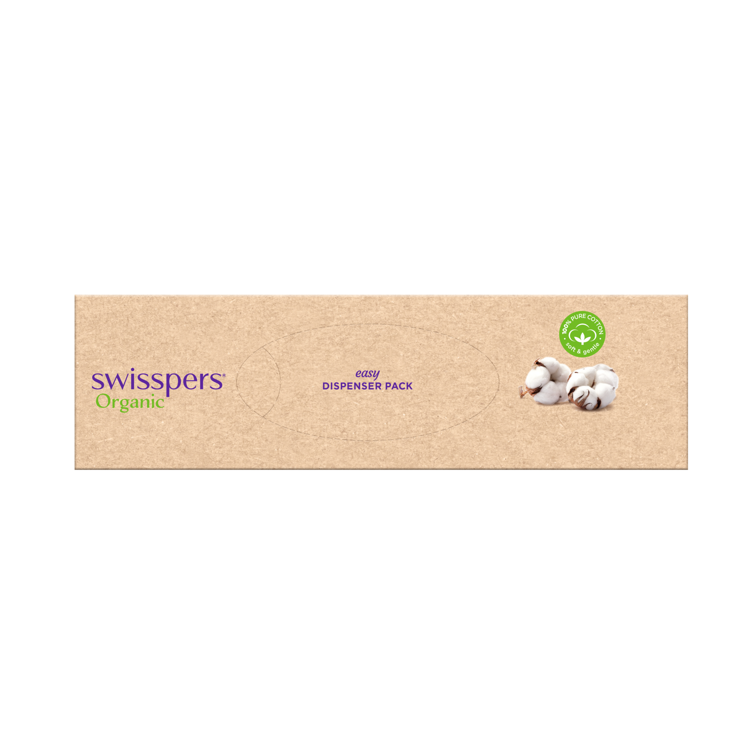 Swisspers Organic Round Pads - Eco Dispenser 70 pack - Image 3