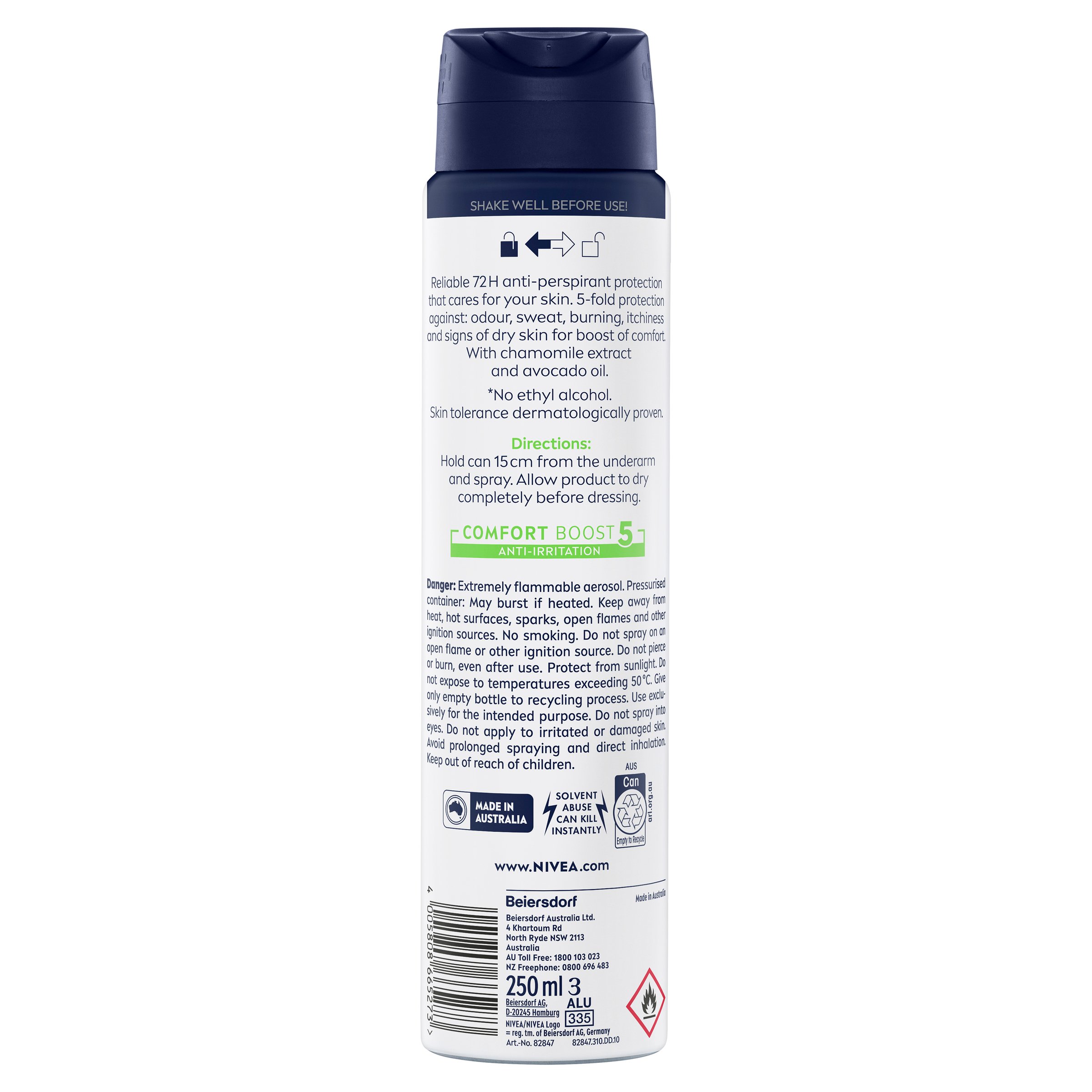 Nivea Men Deodorant Sensitive Protect Anti-Perspirant 250ml - Image 2