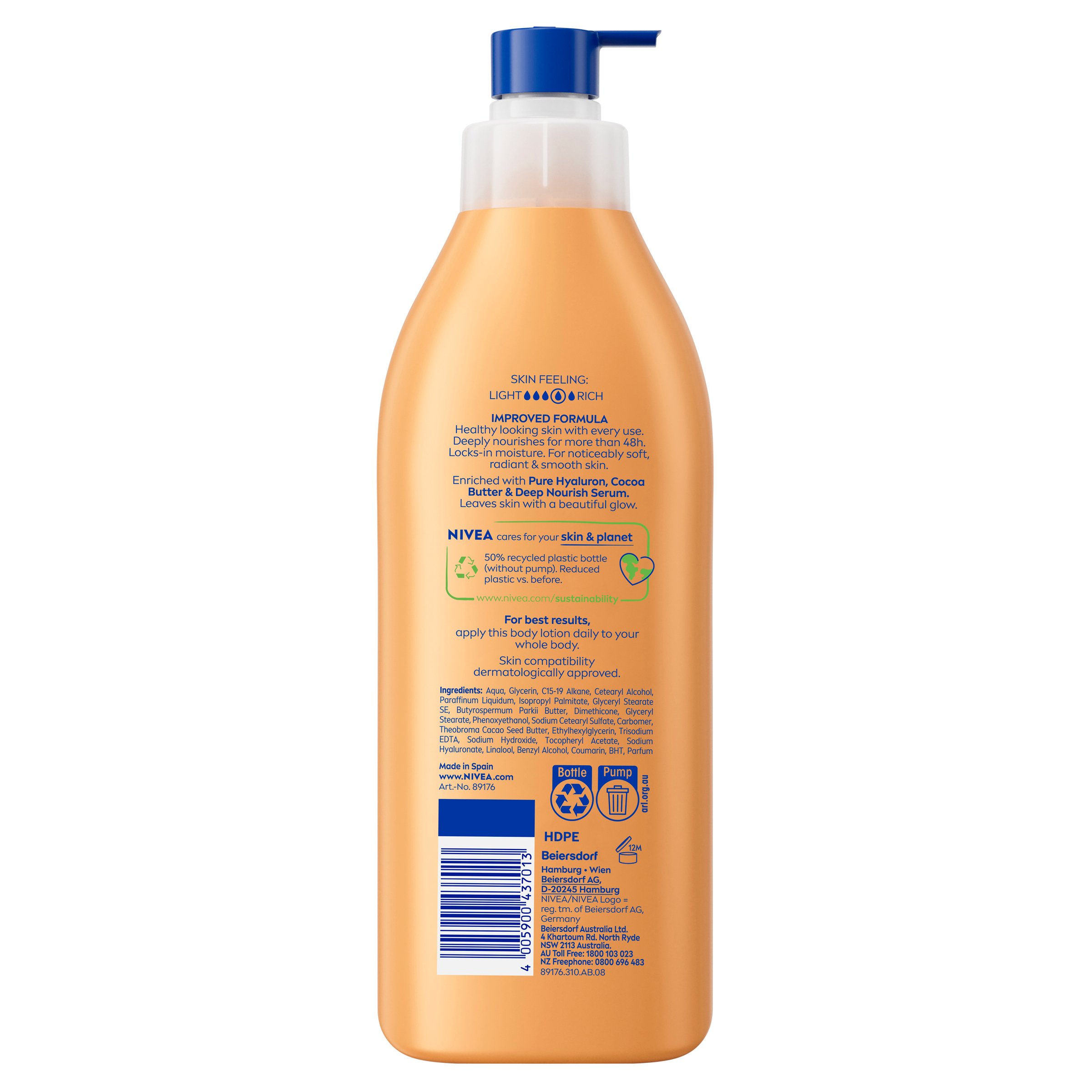 Nivea Cocoa & Indulging Body Lotion 400ml - Image 2