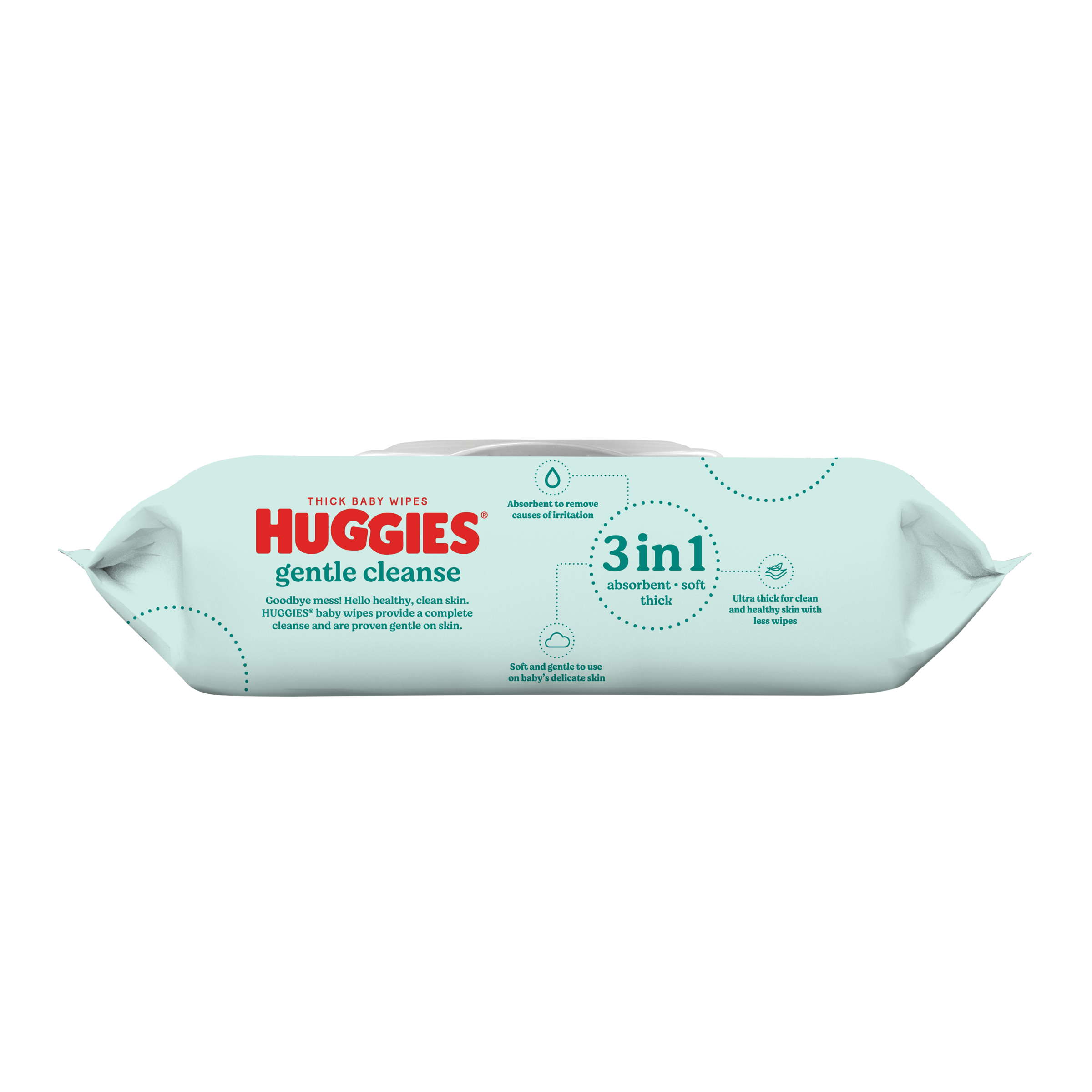 Huggies Baby Wipes Fragrance Free Refill 80 wipes - Image 3