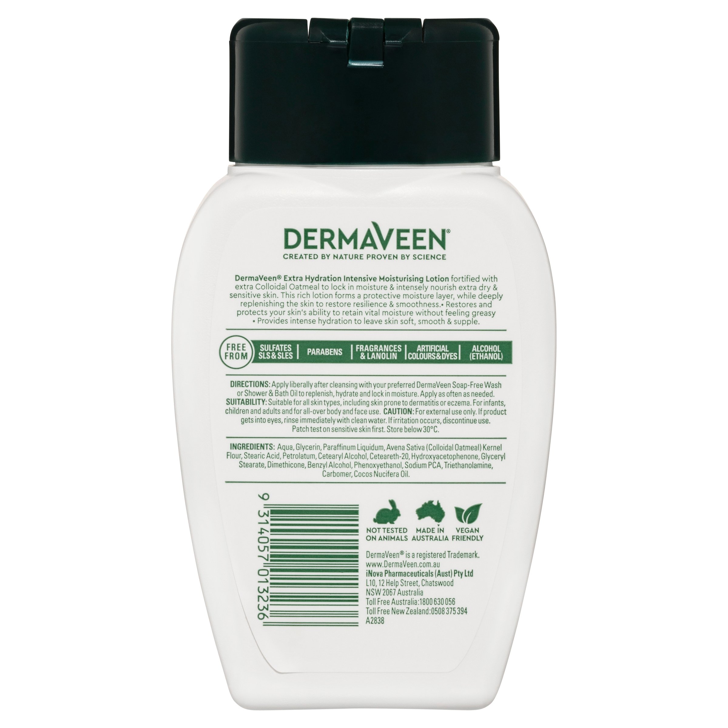 DermaVeen Extra Gentle Intensive Moisturising Lotion 250ml - Image 2