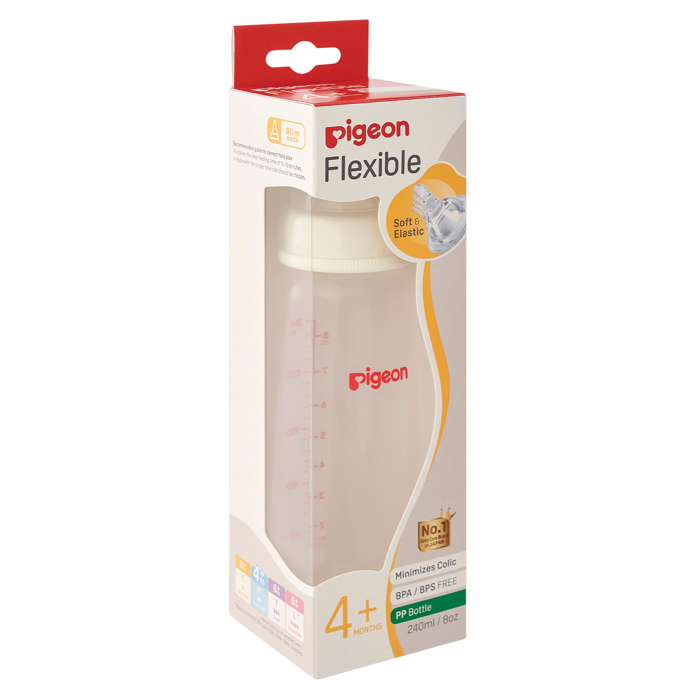 Pigeon Flexible Bottle PP 240ml - 1 pack - Image 6