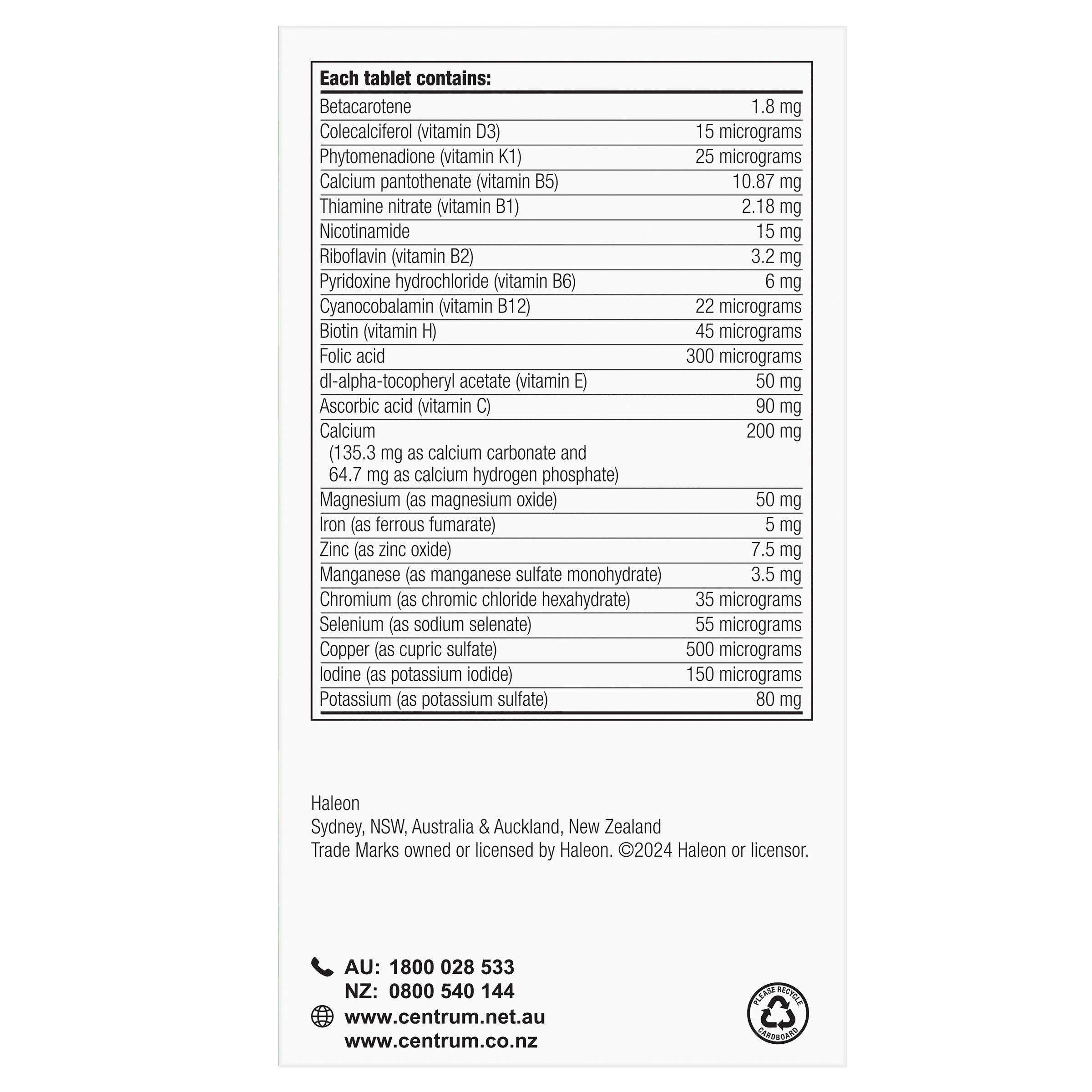 Centrum Advance Multivitamin 100 tablets - Image 2
