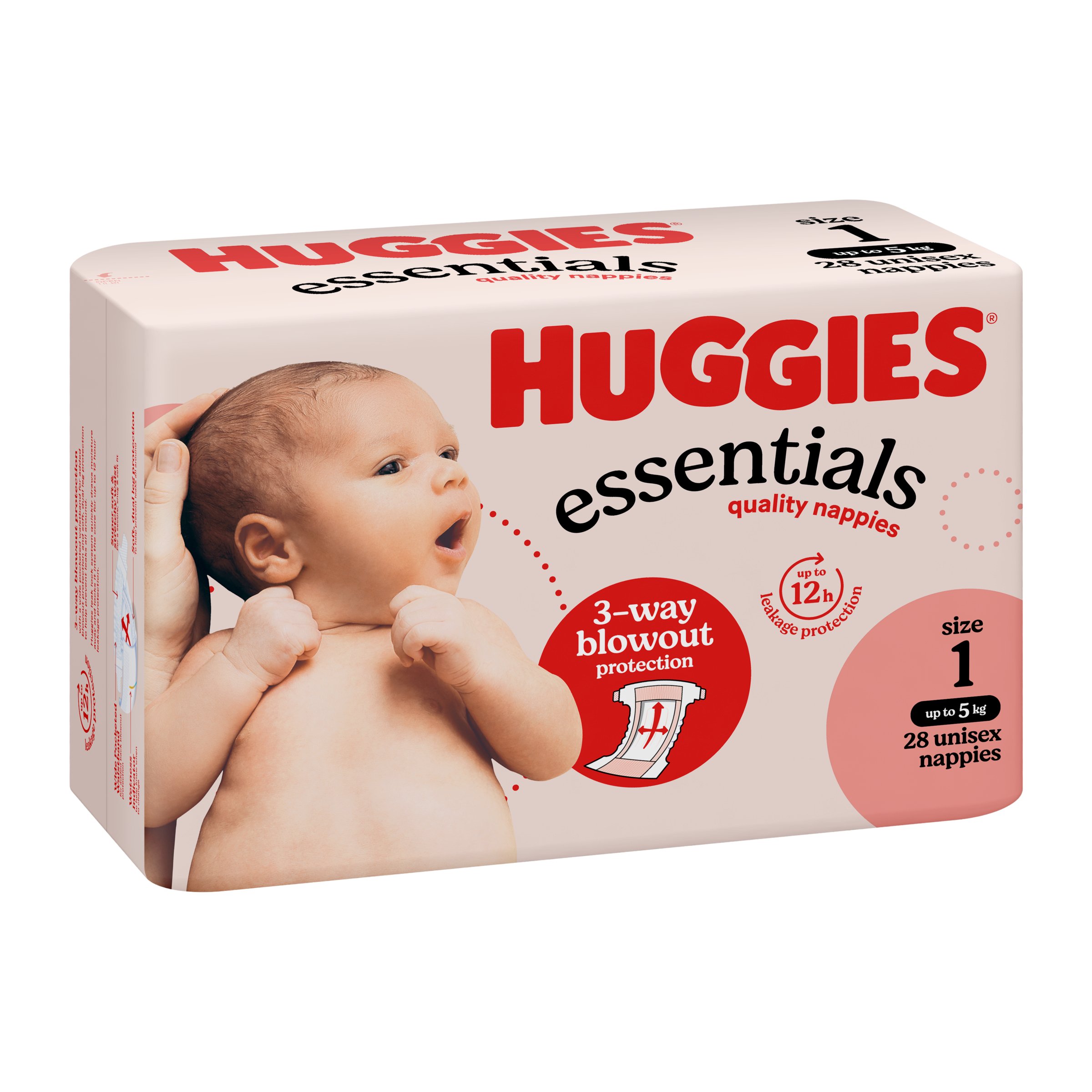 Huggies Nappies Essentials New Born 28 pack - Image 8