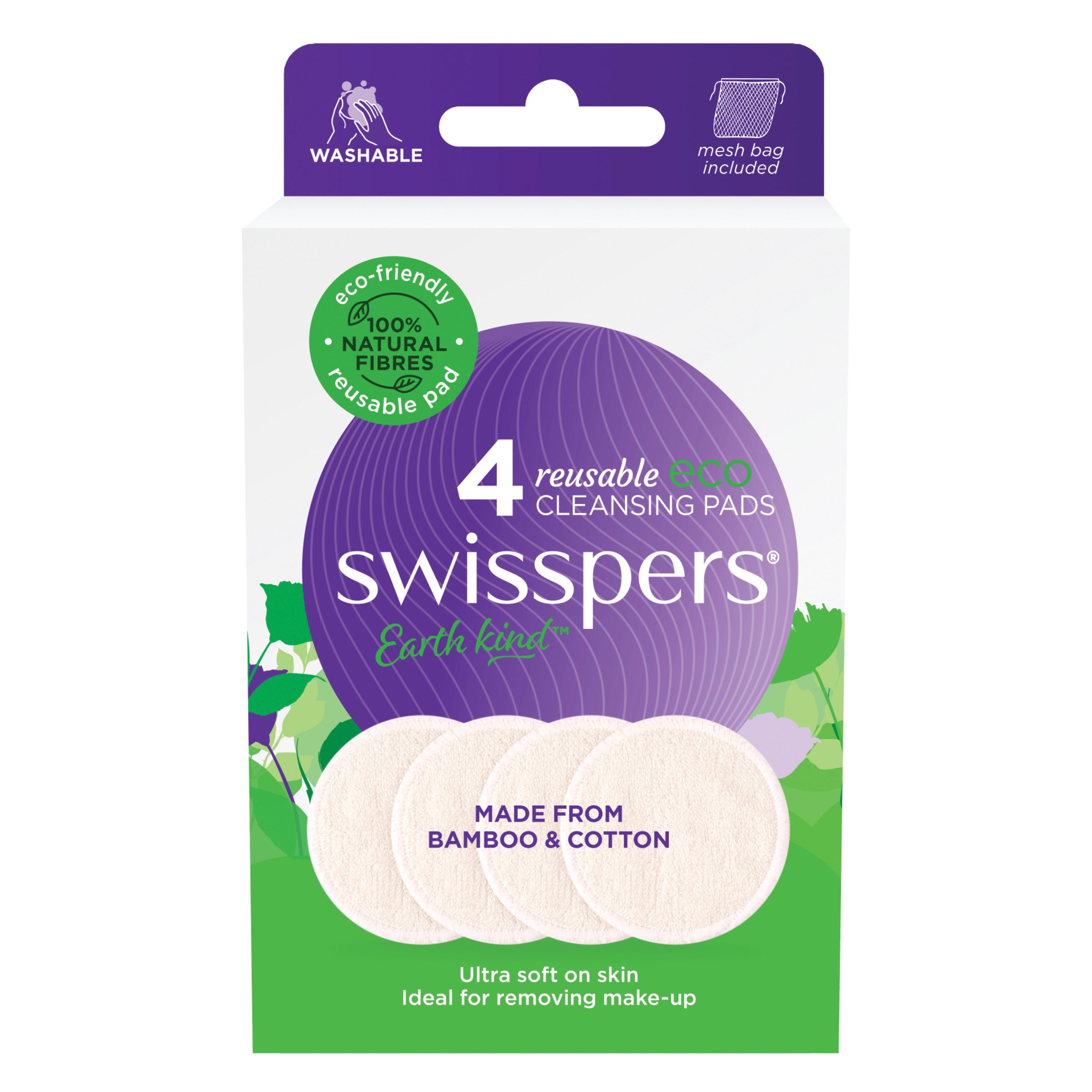 Swisspers Reusable Eco Cleansing Pads 4 pack - Image 3