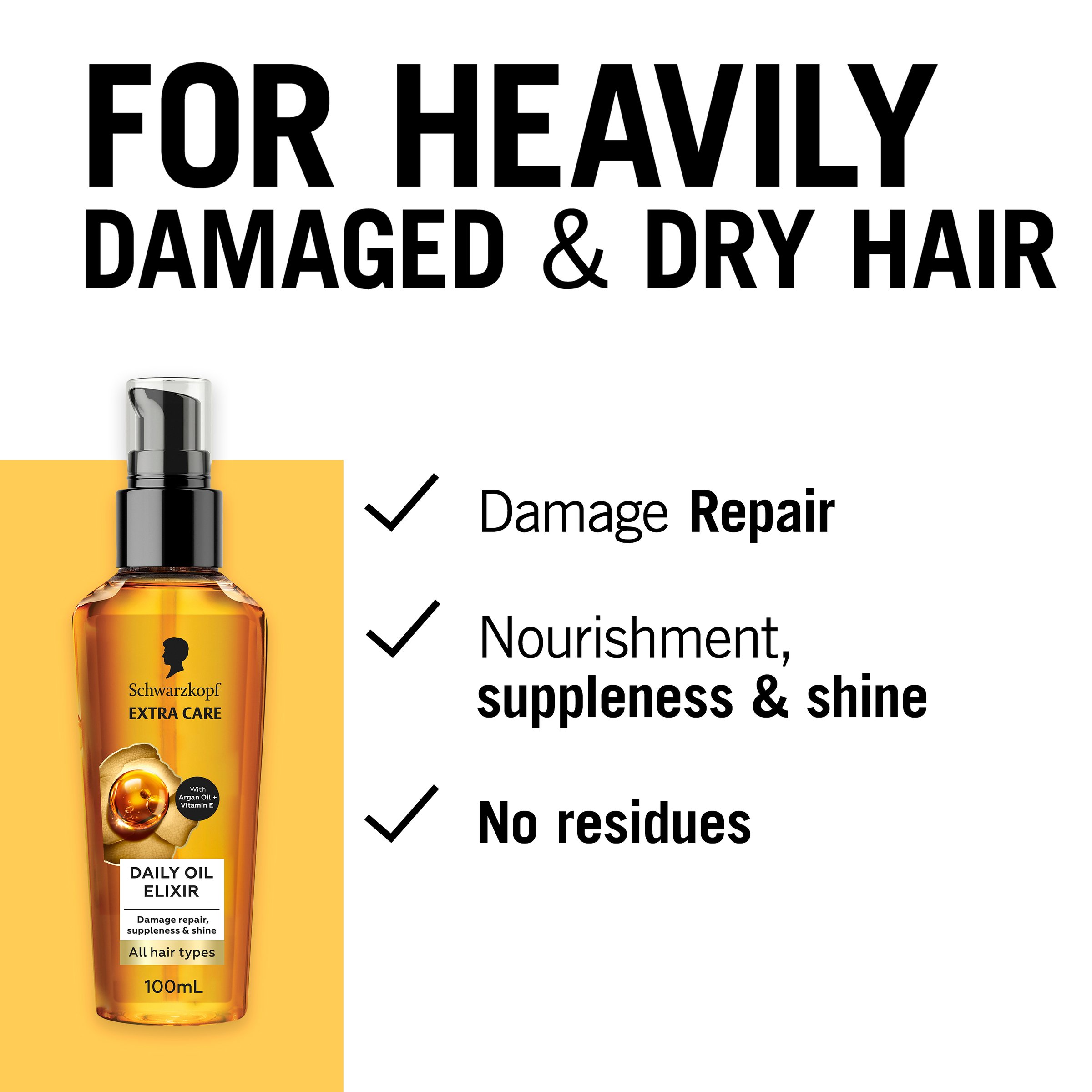 Schwarzkopf Extra Care Daily Oil Elixir 100ml - Image 4