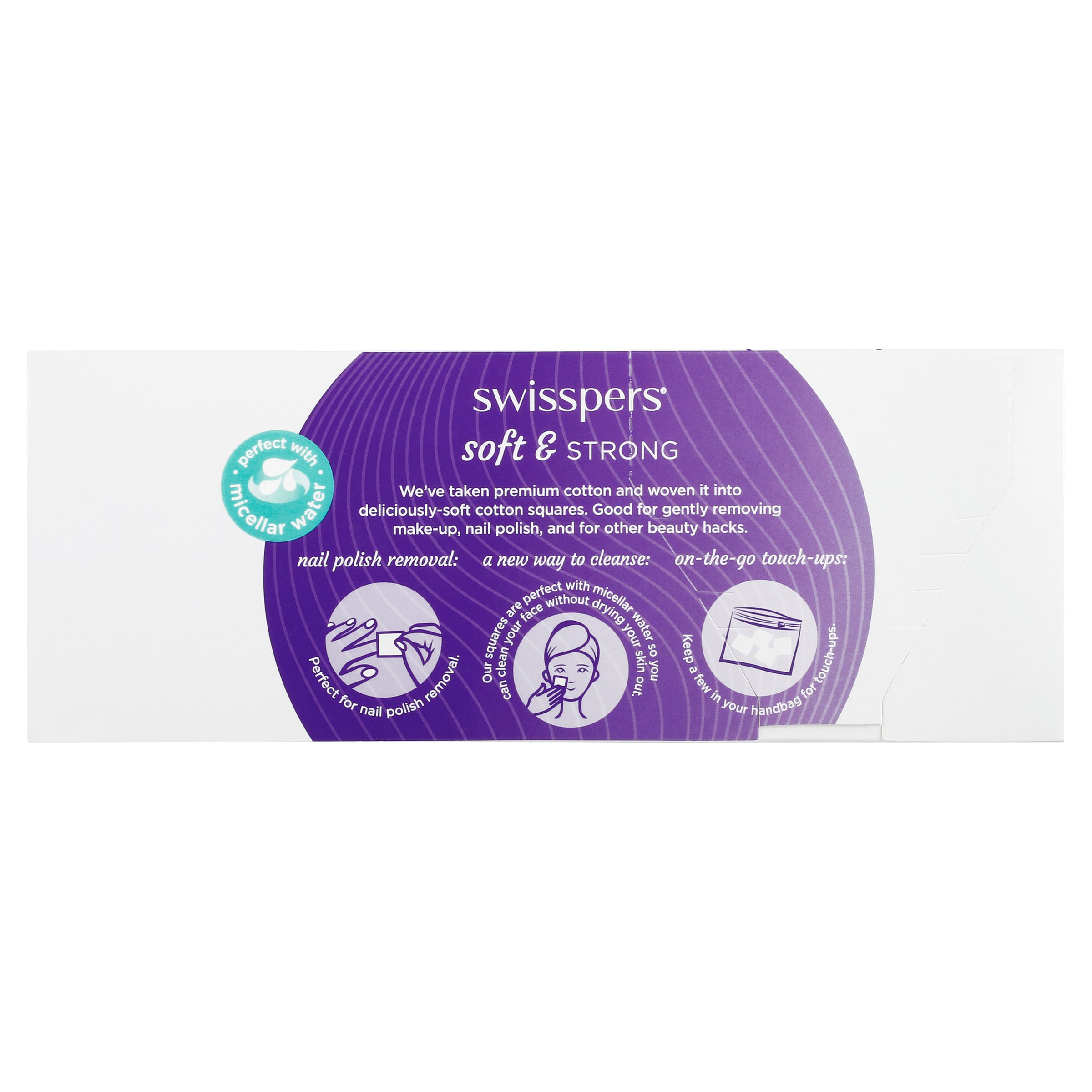 Swisspers Cotton Squares 80 pack - Image 2