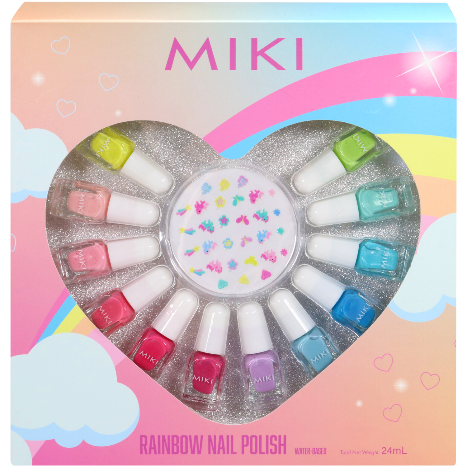 Miki Rainbow Nail Polish Set 1 each