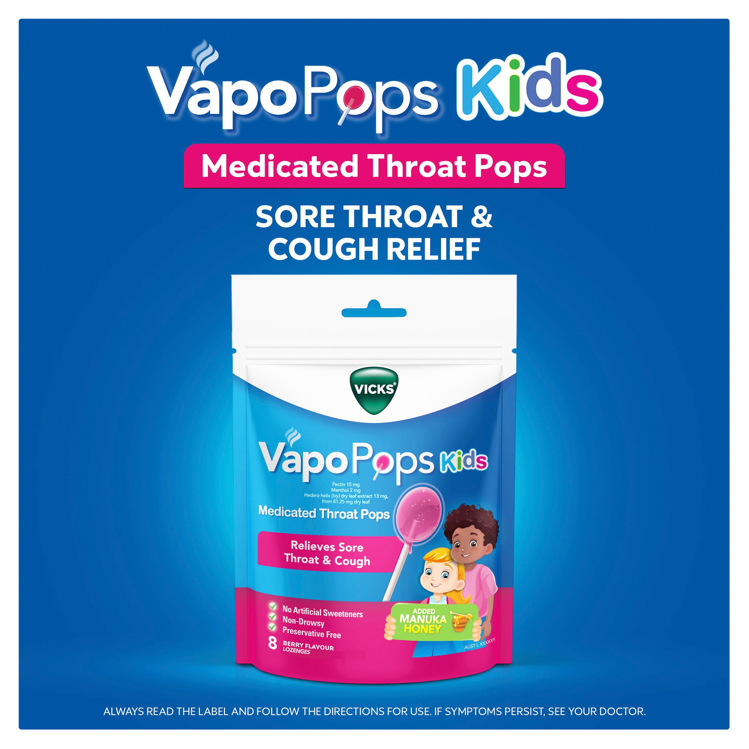 Vicks Throat Pops For Kids 8 pack - Image 4