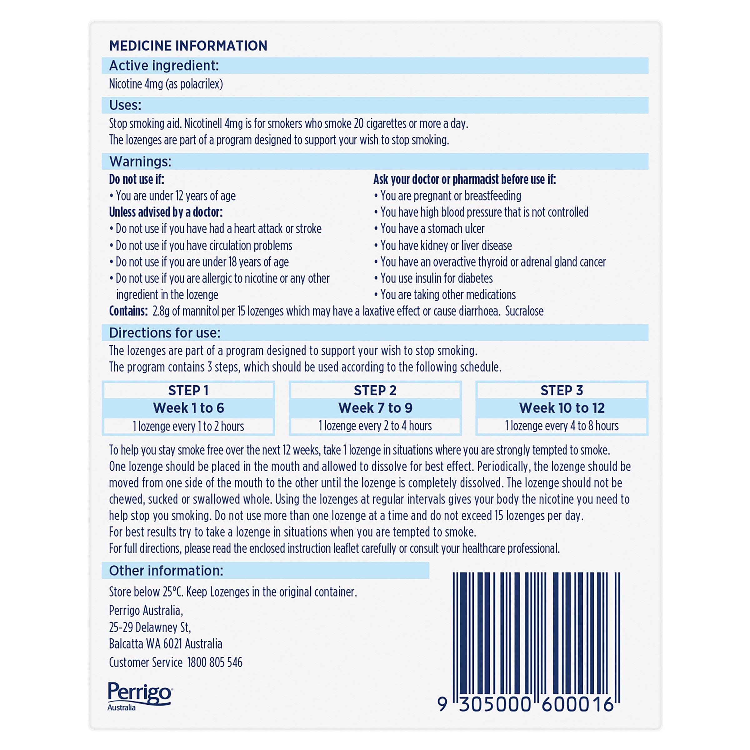 Nicotinell Mini Lozenge 4mg 81 lozenges - Image 2