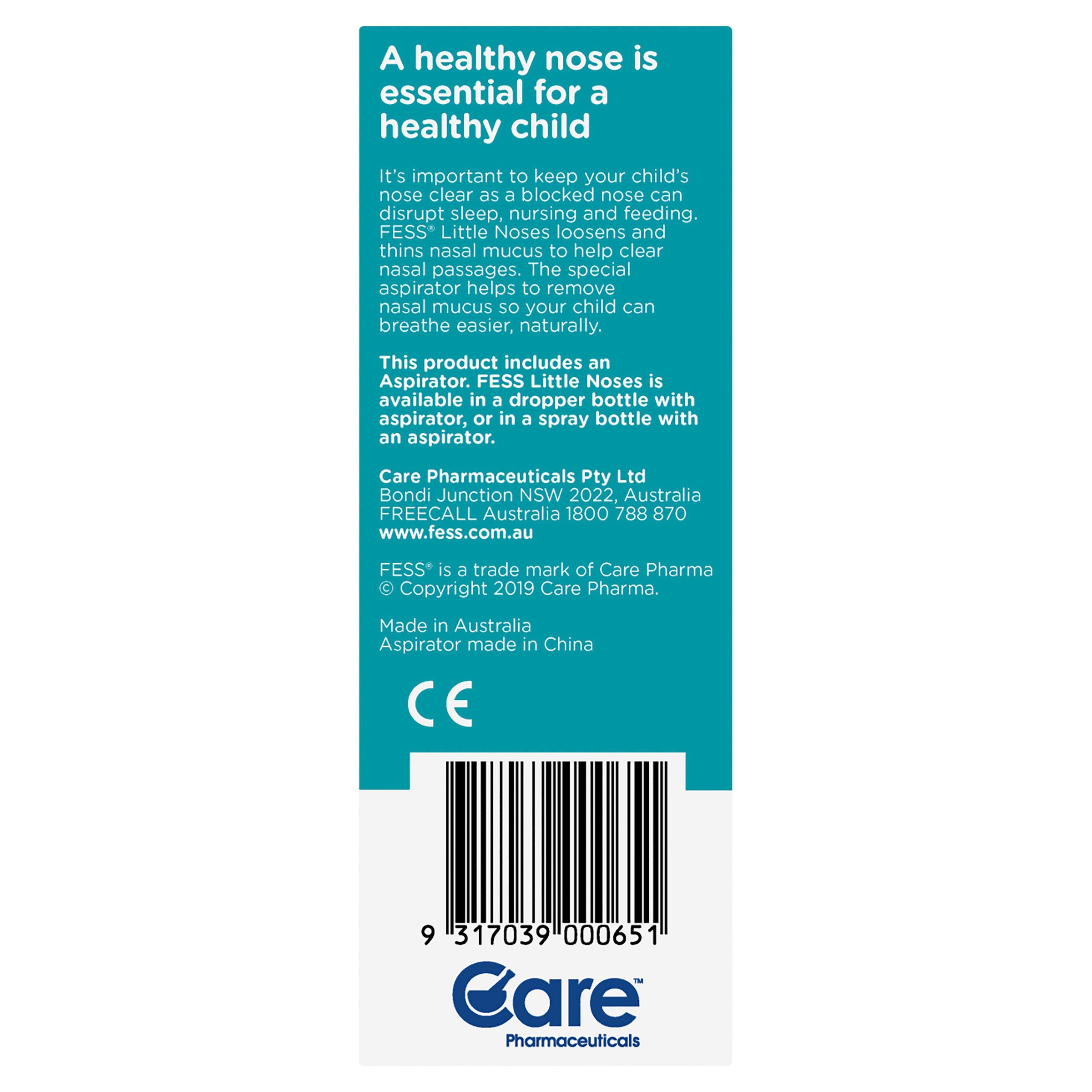 Fess Little Noses Saline Nasal Drops And Aspirator 25ml - Image 2