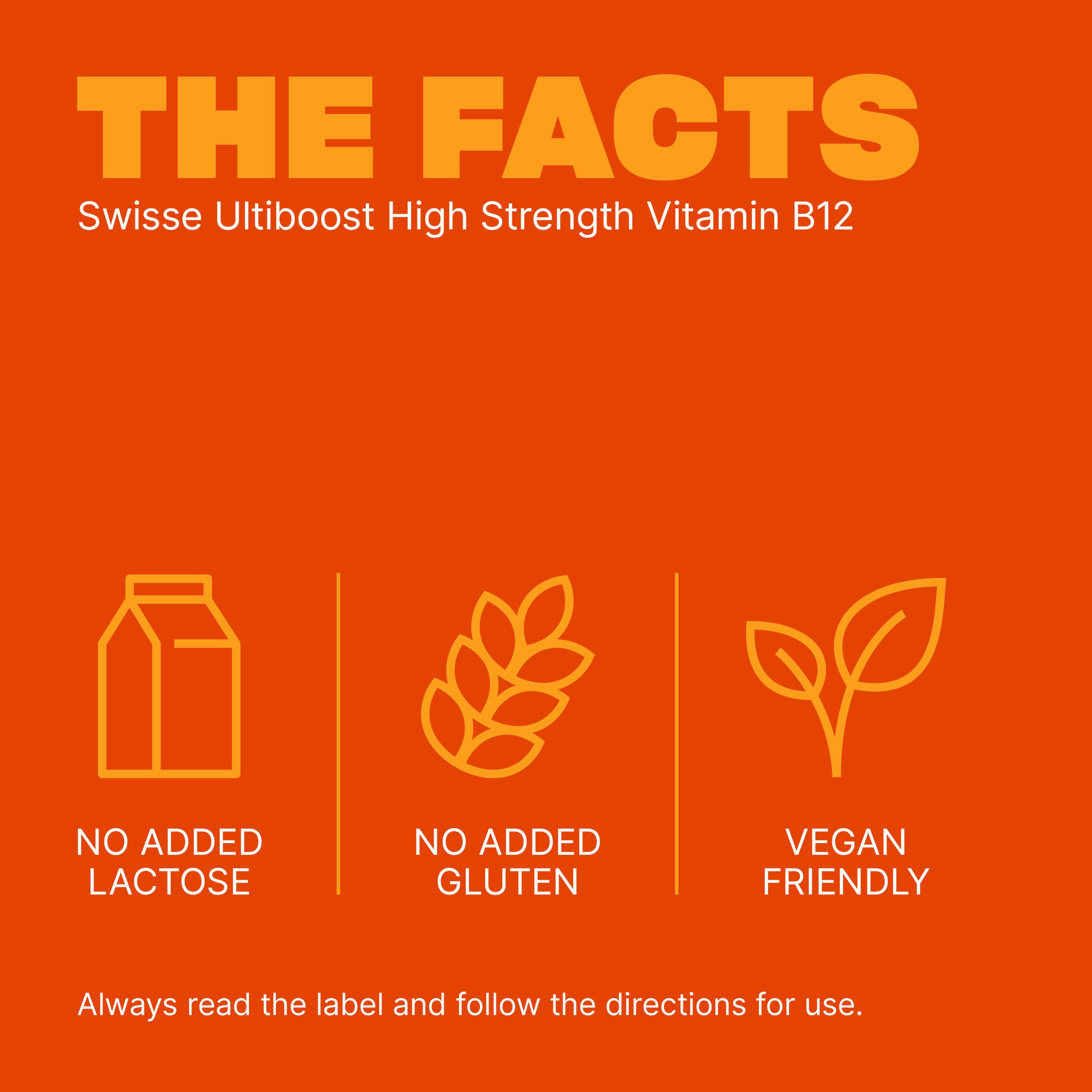 Swisse Ultiboost High Strength Vitamin B12 - 60 tablets - Image 5