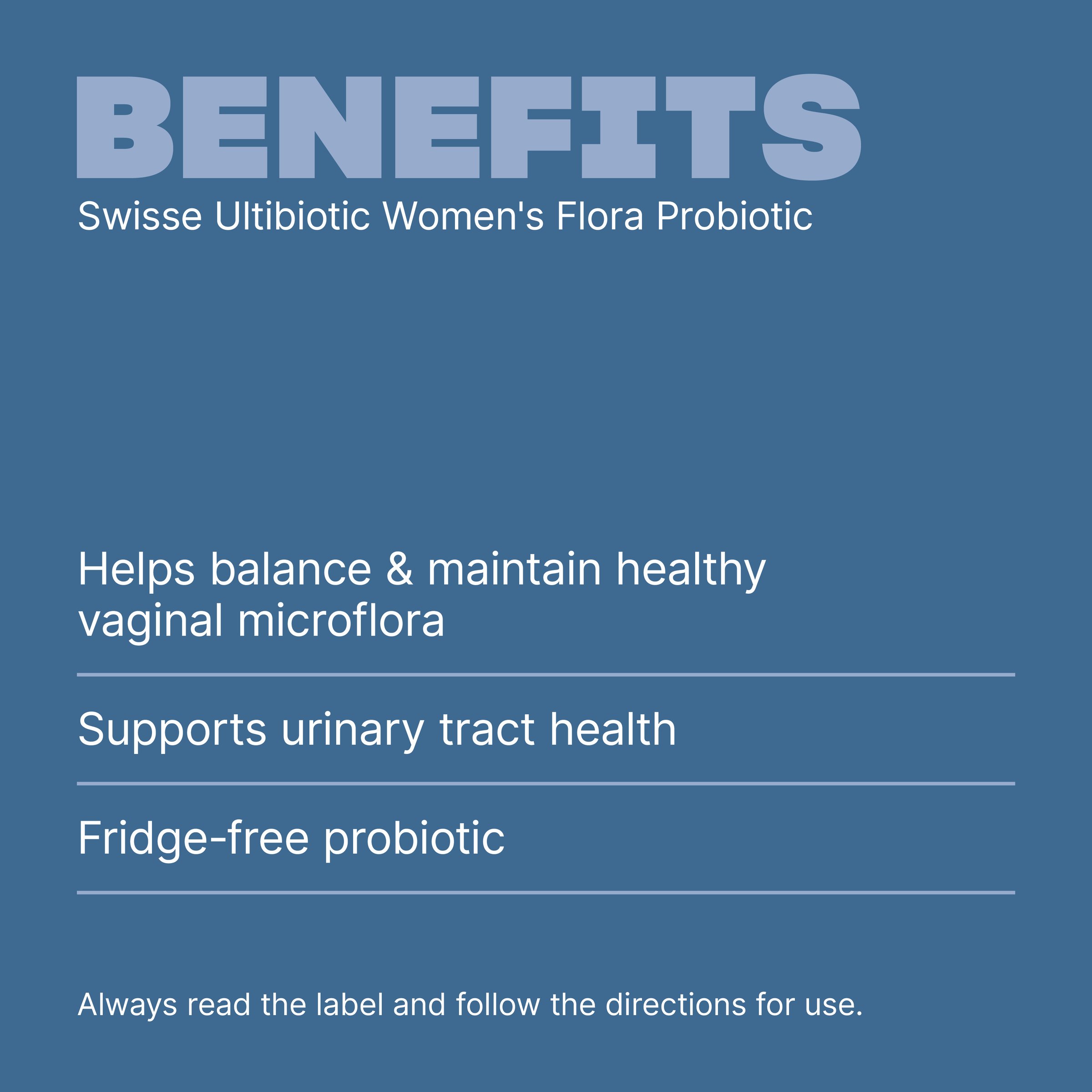 Swisse Ultibiotic Women’s Flora Probiotic 30 capsules - Image 4