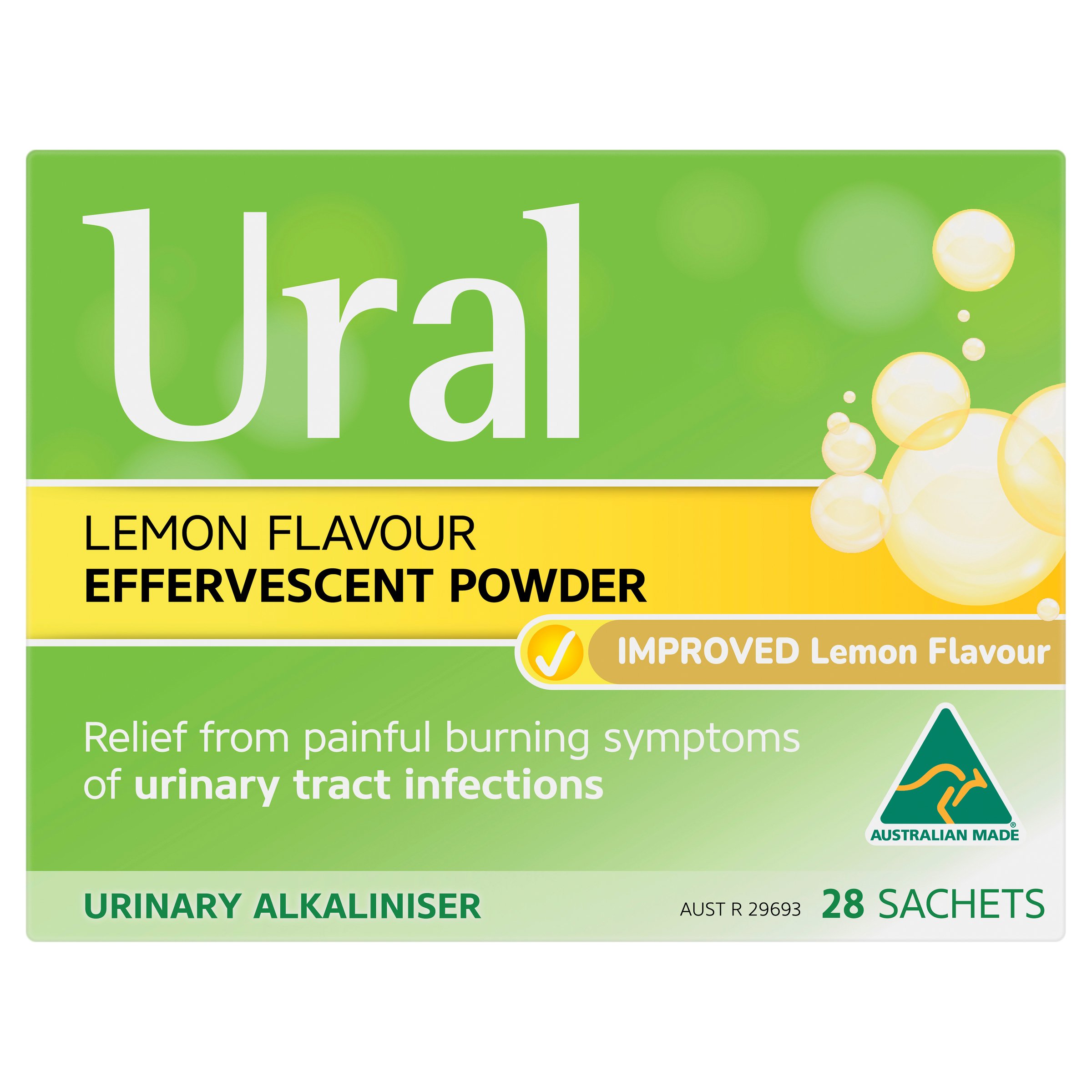 Ural Effervescent Powder Sugar Free 28 sachets - Image 1