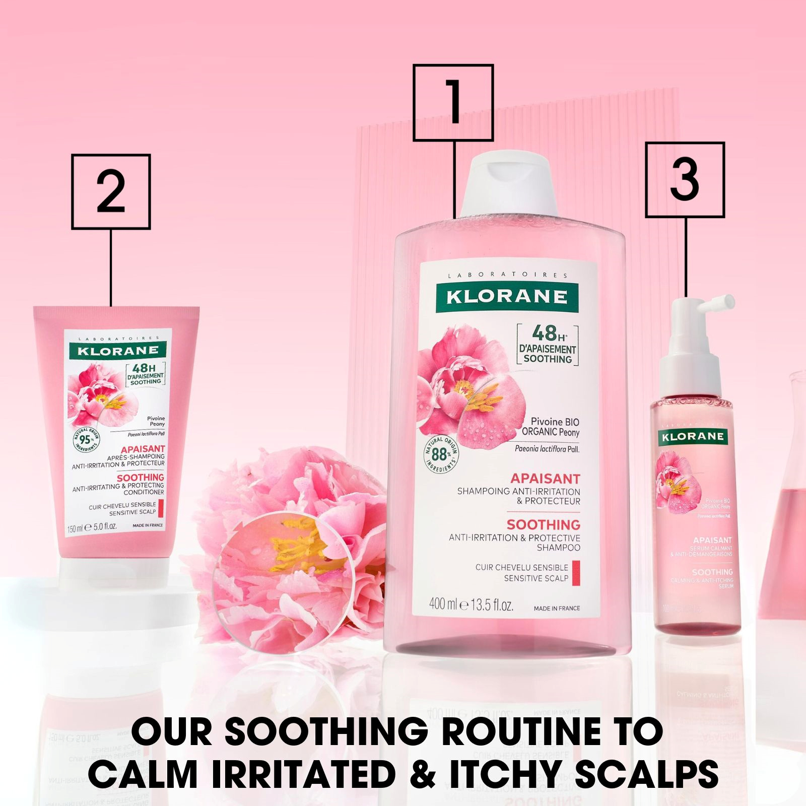 Klorane Conditioner Gel with Peony 150ml - Image 2