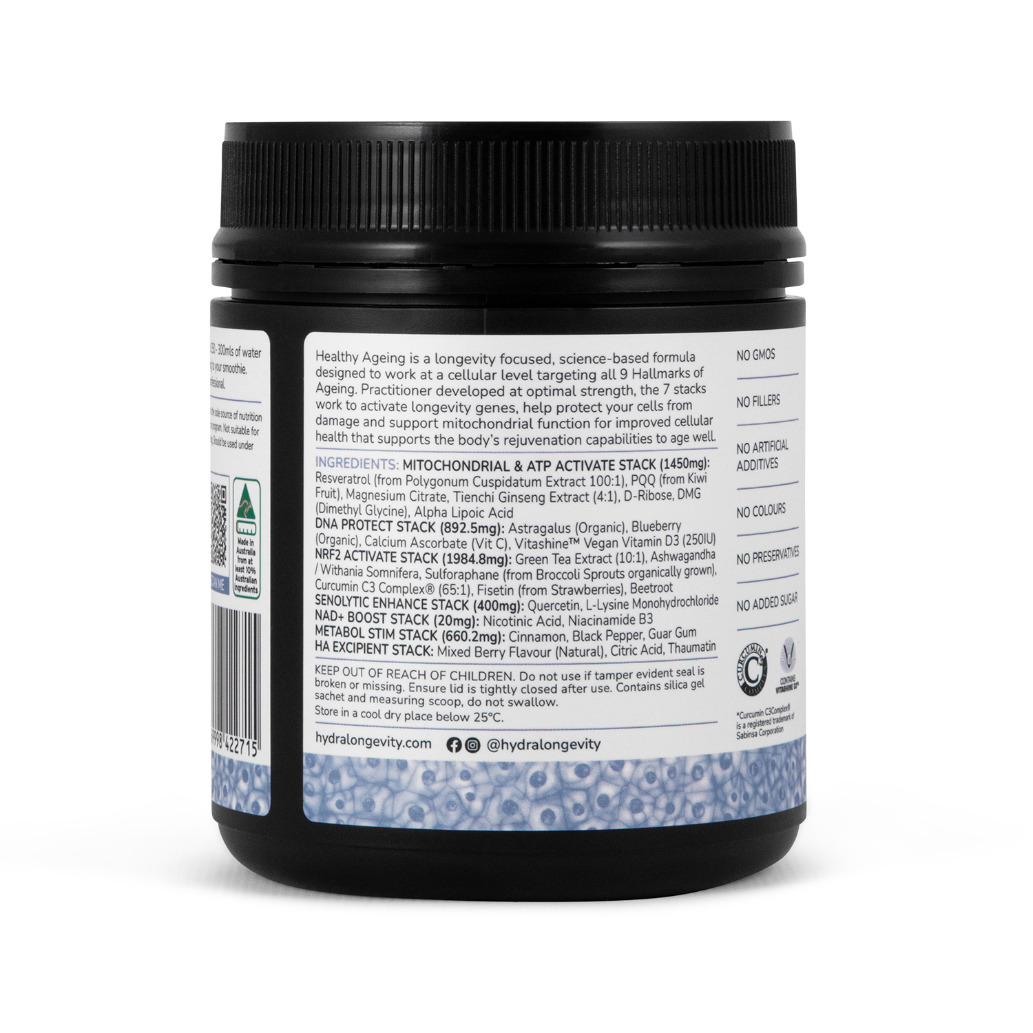 Hydra Longevity Healthy Ageing 180g - Image 2