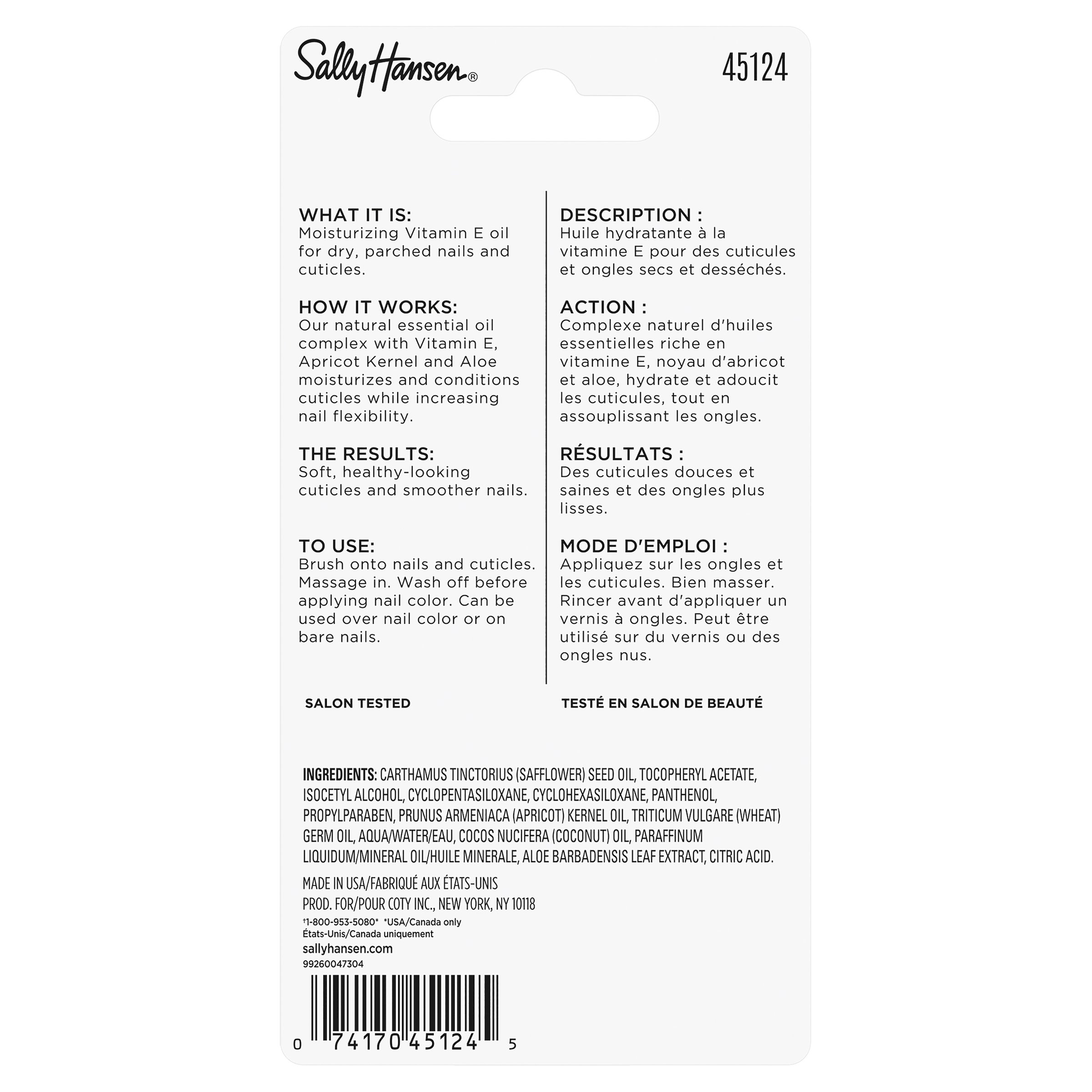 Sally Hansen Vitamin E Moisturizing Nail & Cuticle Oil 13.3ml - Image 3