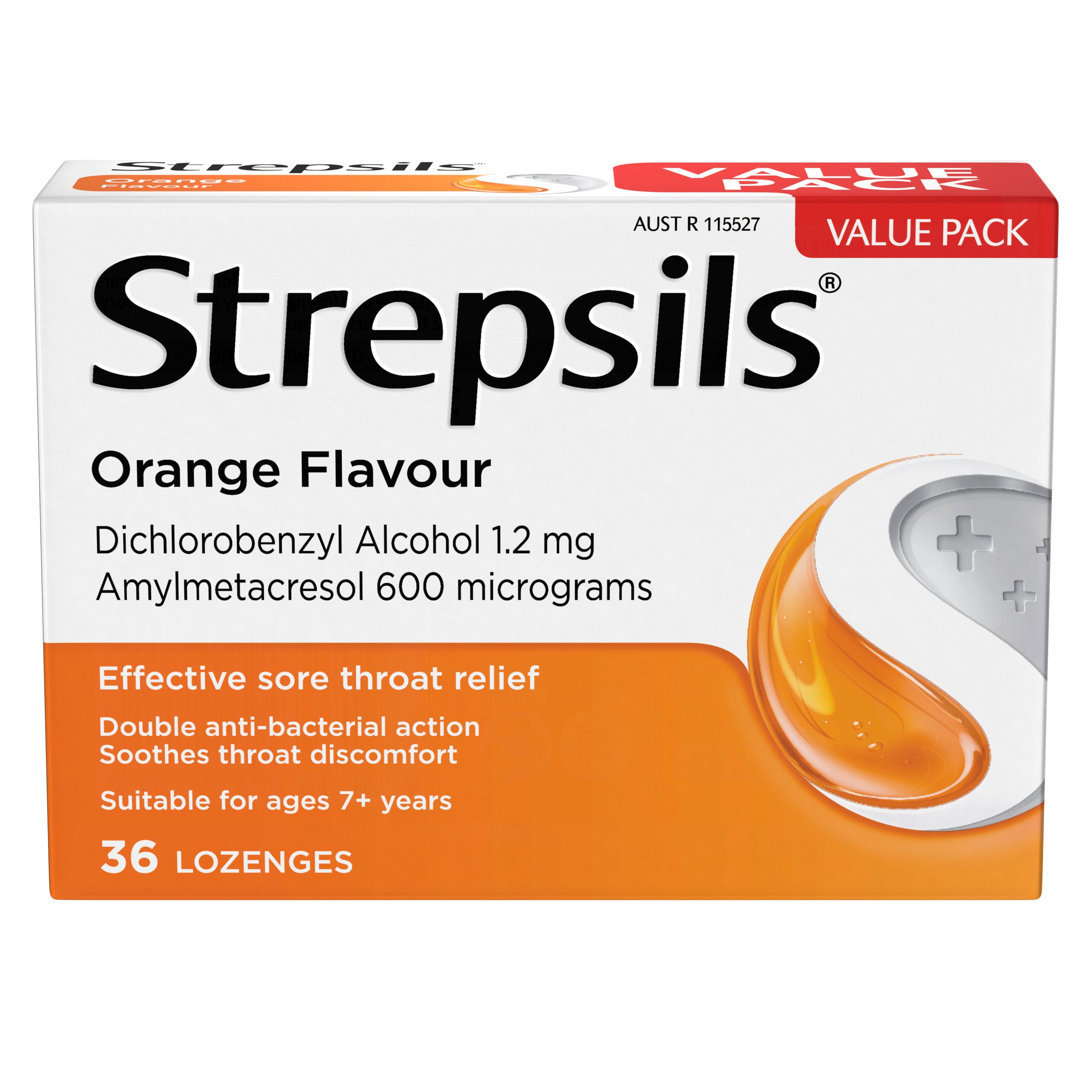 Strepsils Orange Double Antibacterial Action 36 lozenges - Image 6
