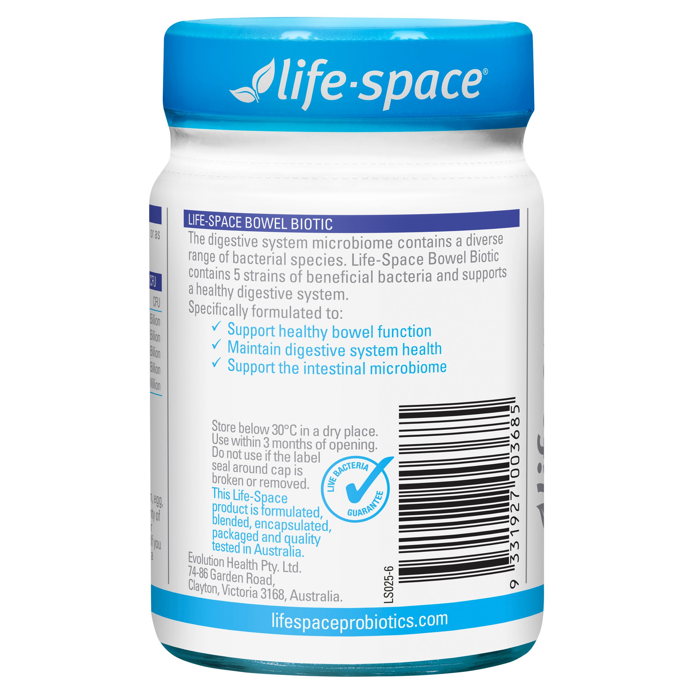 Life-Space Bowel Biotic 60 capsules - Image 2