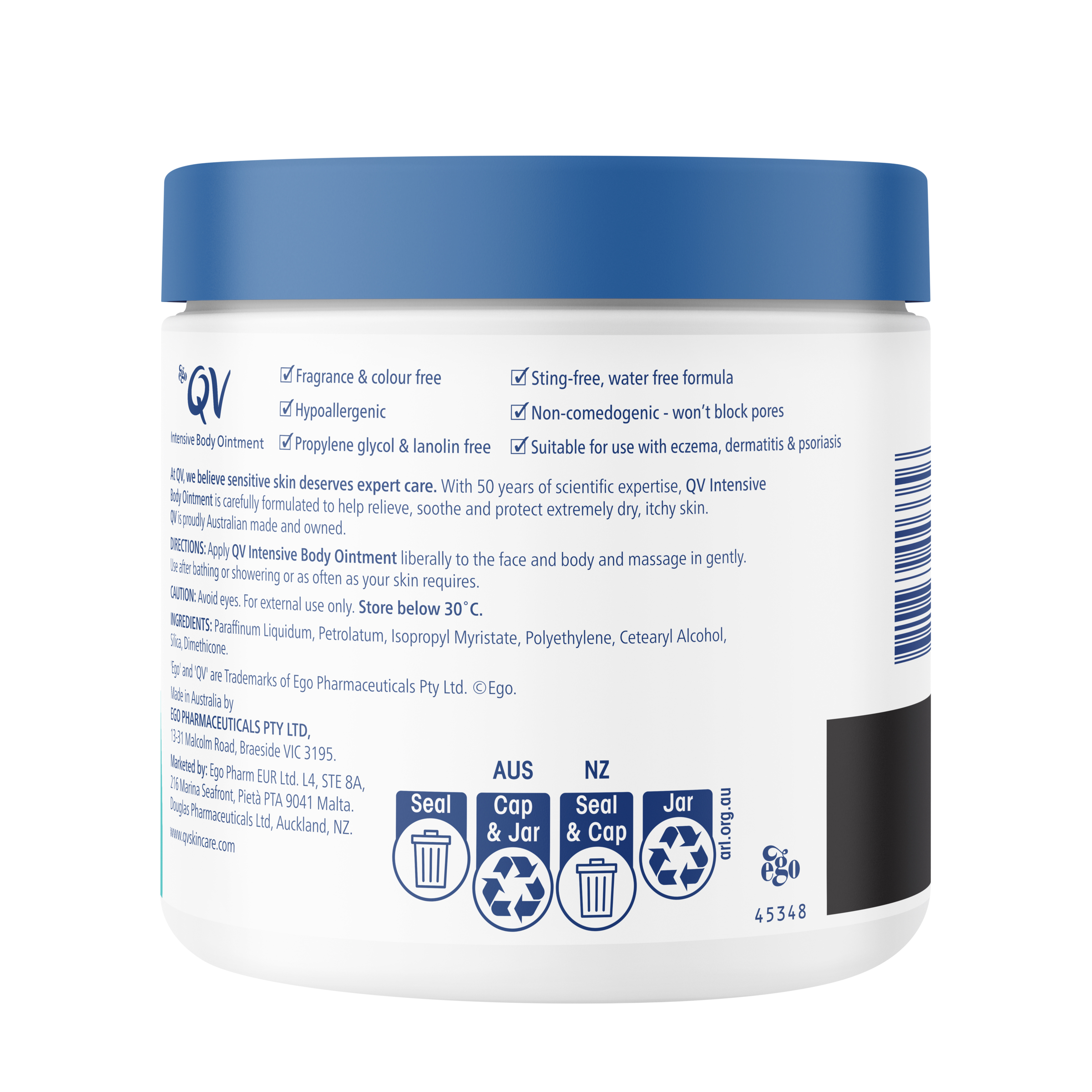 Ego QV Intensive Body Ointment 450g - Image 2