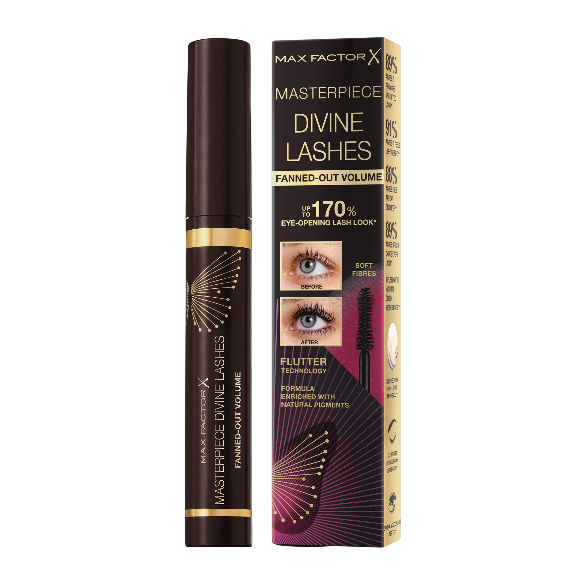 Max Factor Divine Lashes Mascara Volume Mascara Black Brown 002 - 8ml - Image 5