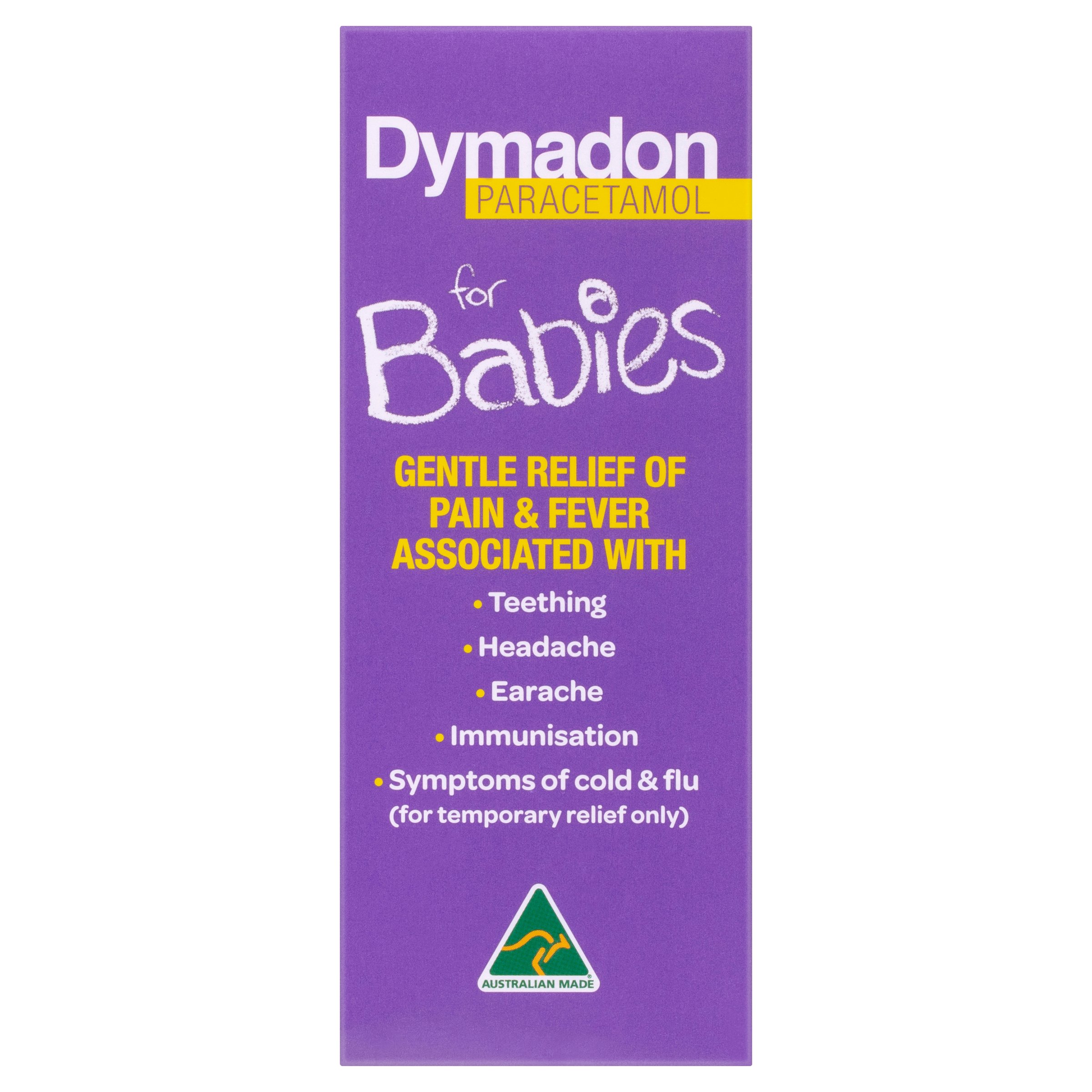 Dymadon Paracetamol for Kids 1 Month - 2 Years Strawberry 60ml - Image 3