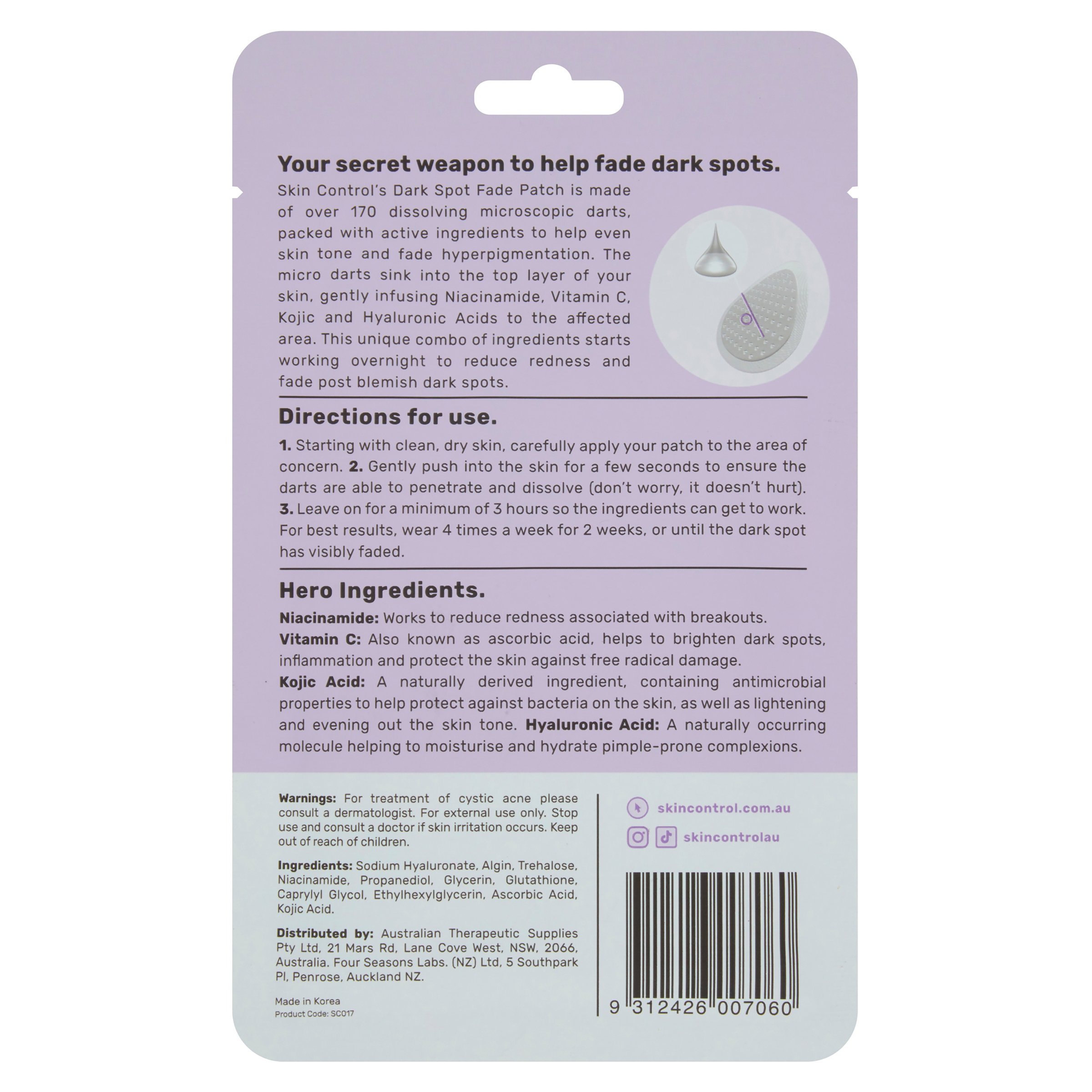 Skin Control Dark Spot Fade Patch 9 patches - Image 2